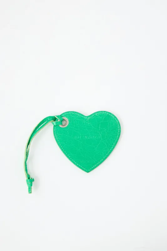 Leather Heart Mirror sold by VSP Consignment