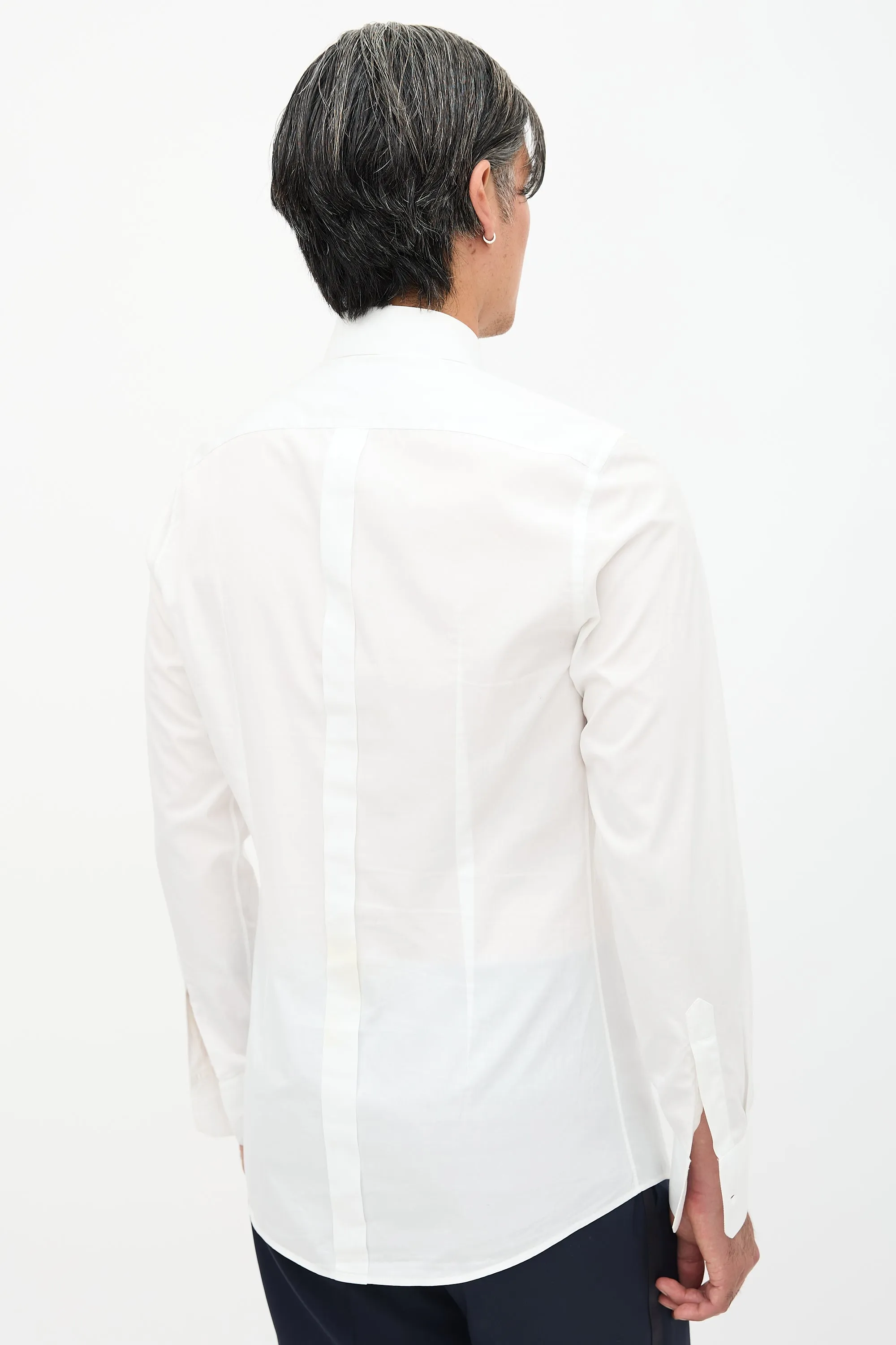 Pique Bib Tuxedo Shirt sold by VSP Consignment product image thumbnail 3