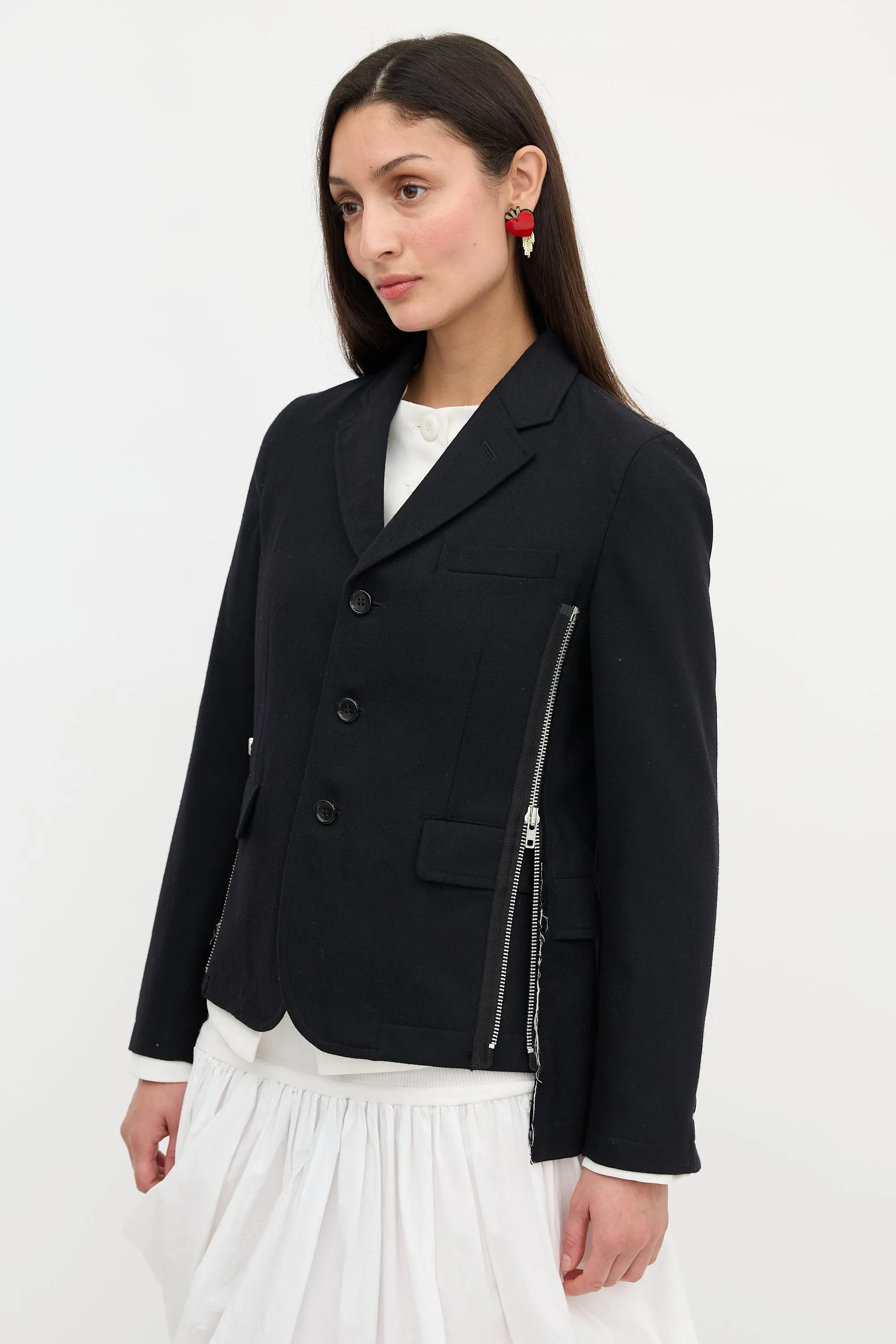 Wool Zip Blazer sold by VSP Consignment product image thumbnail 3