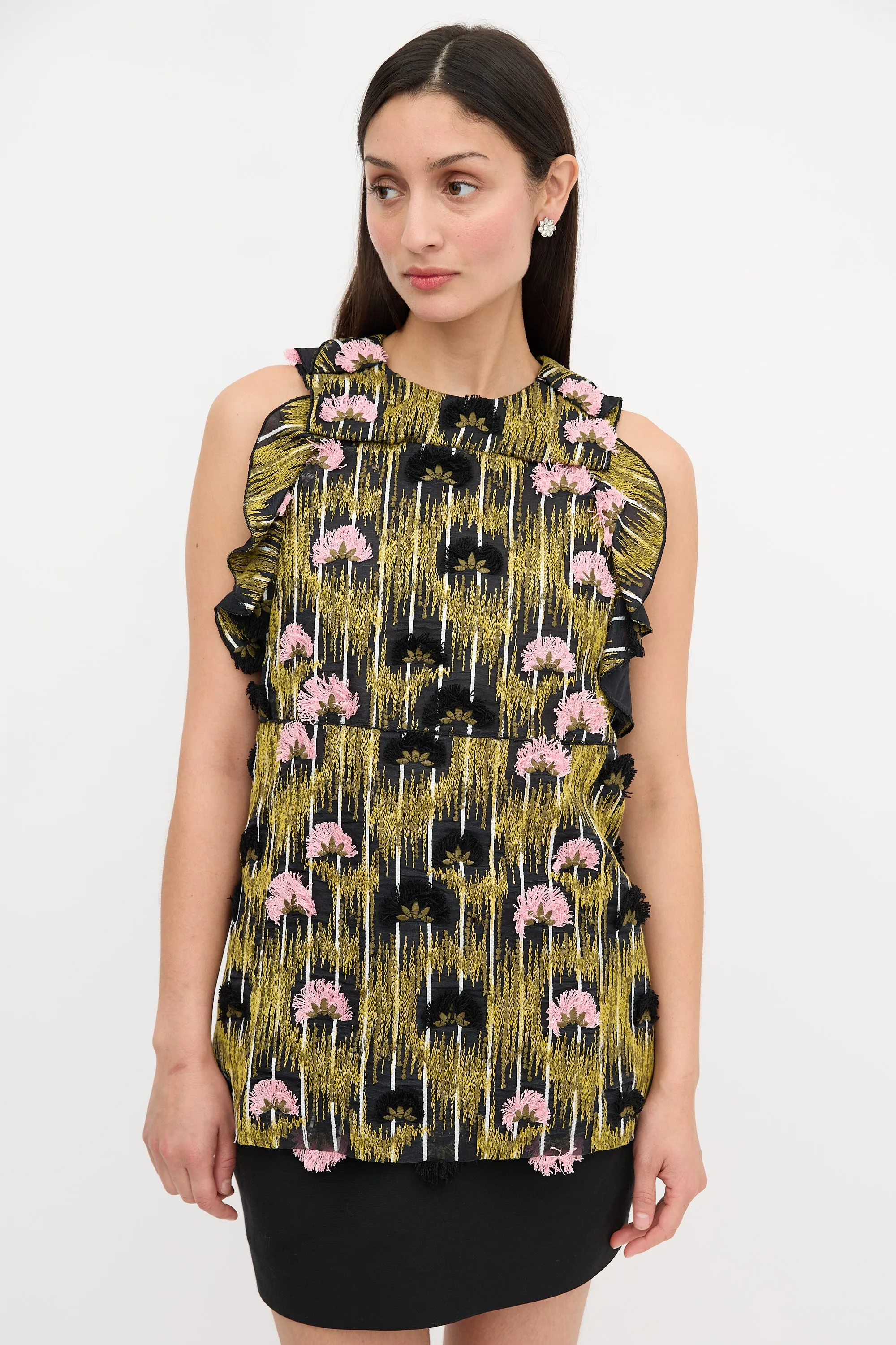 Silk Embroidered Top sold by VSP Consignment