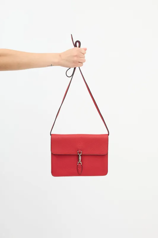 Leather Soft Jackie Covertible Bag sold by VSP Consignment