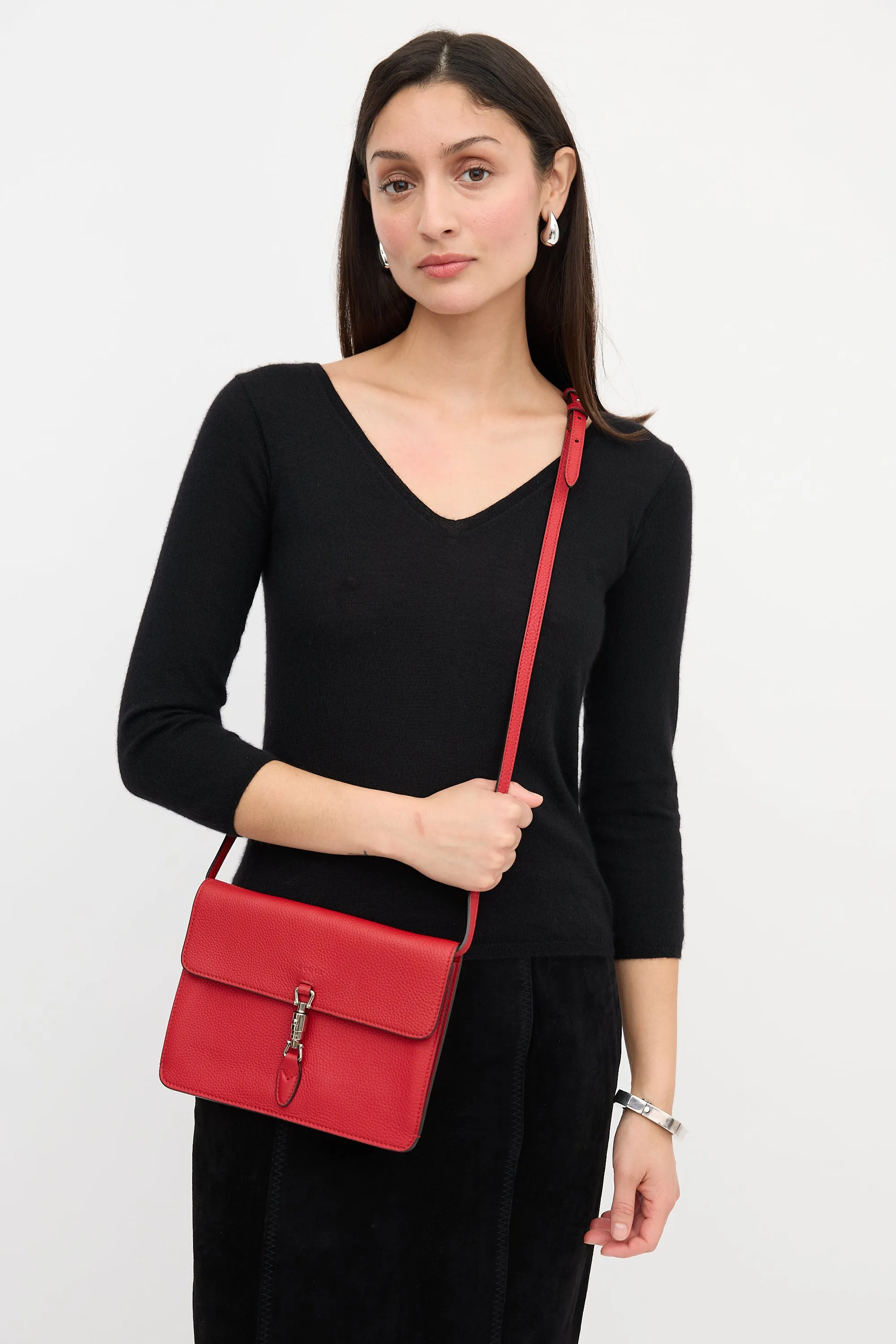 Leather Soft Jackie Covertible Bag sold by VSP Consignment product image thumbnail 2