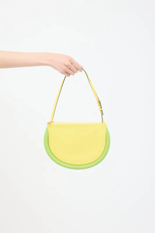 Leather Bumper Moon Bag made by J.W. Anderson