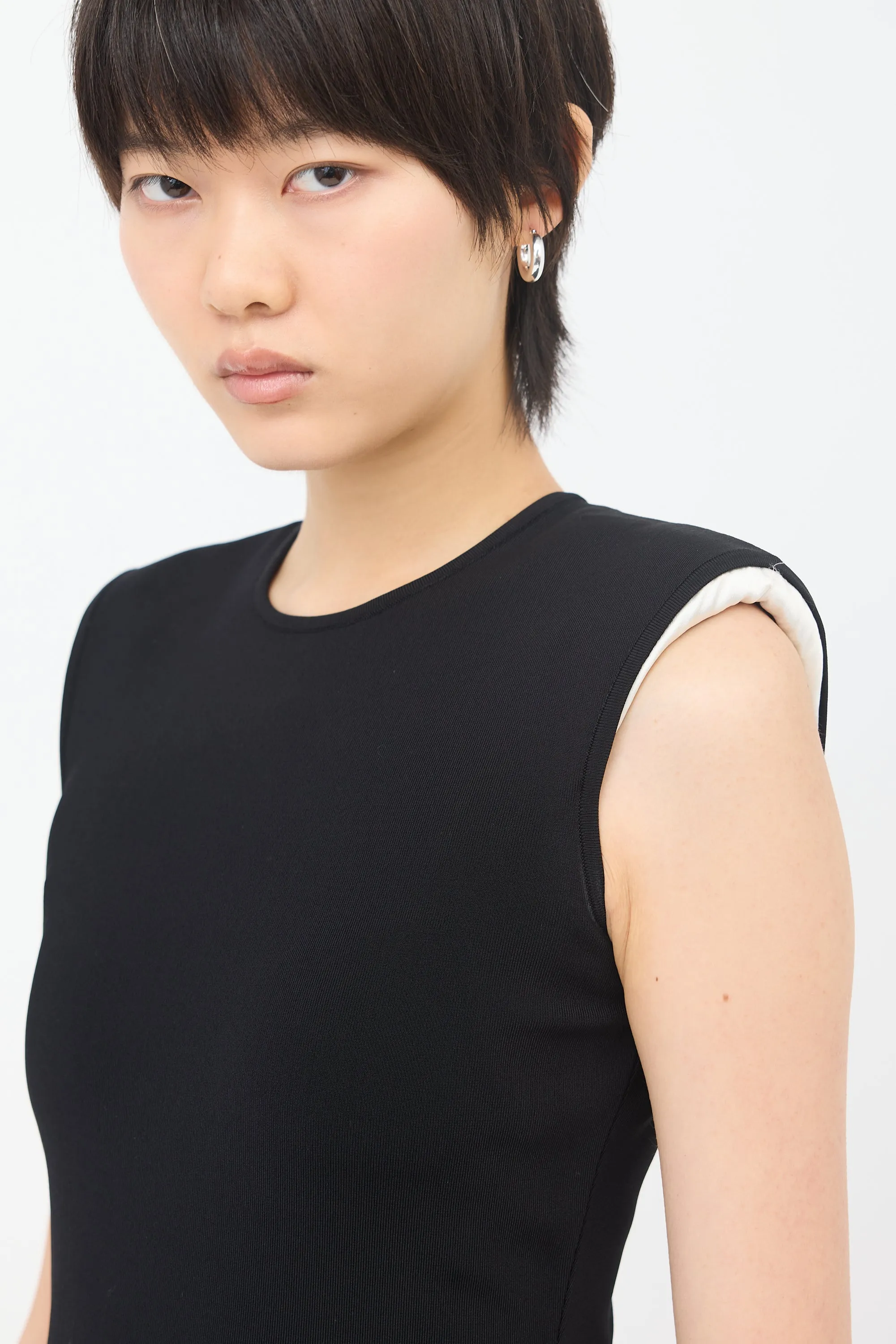 Knit Padded Shoulder Dress sold by VSP Consignment product image thumbnail 4