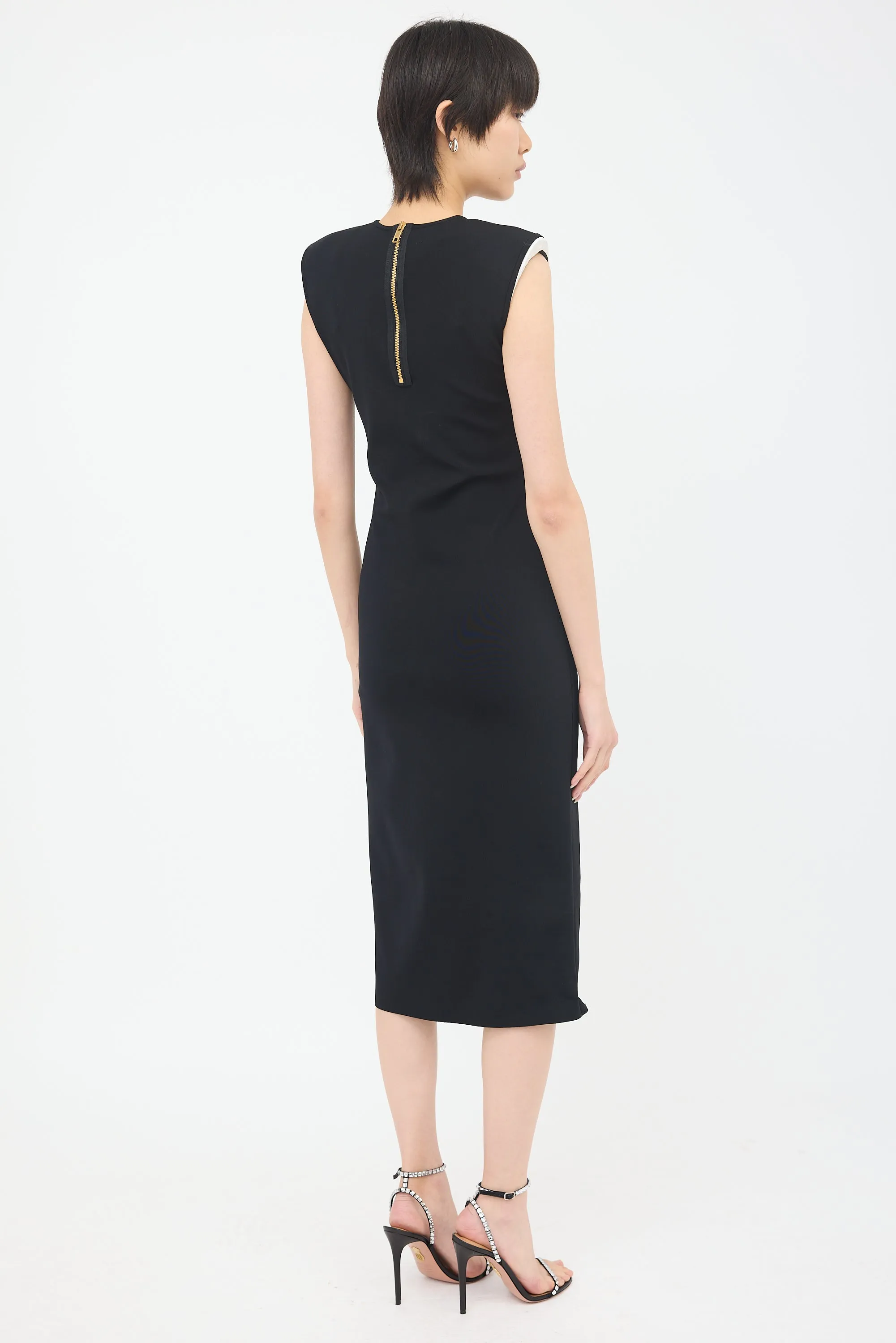 Knit Padded Shoulder Dress sold by VSP Consignment product image thumbnail 5