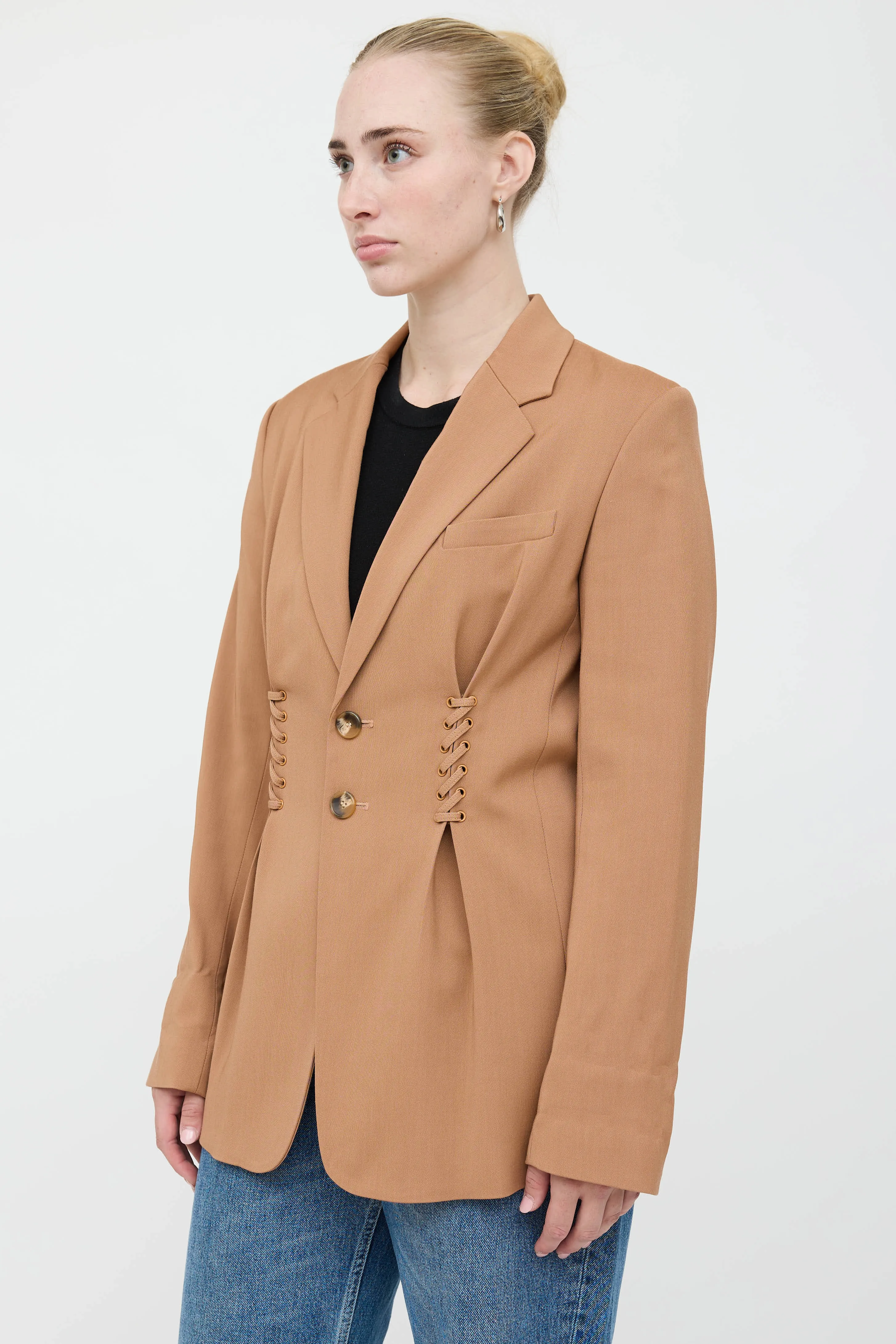 Maverick Lace-Up Blazer sold by VSP Consignment product image thumbnail 3