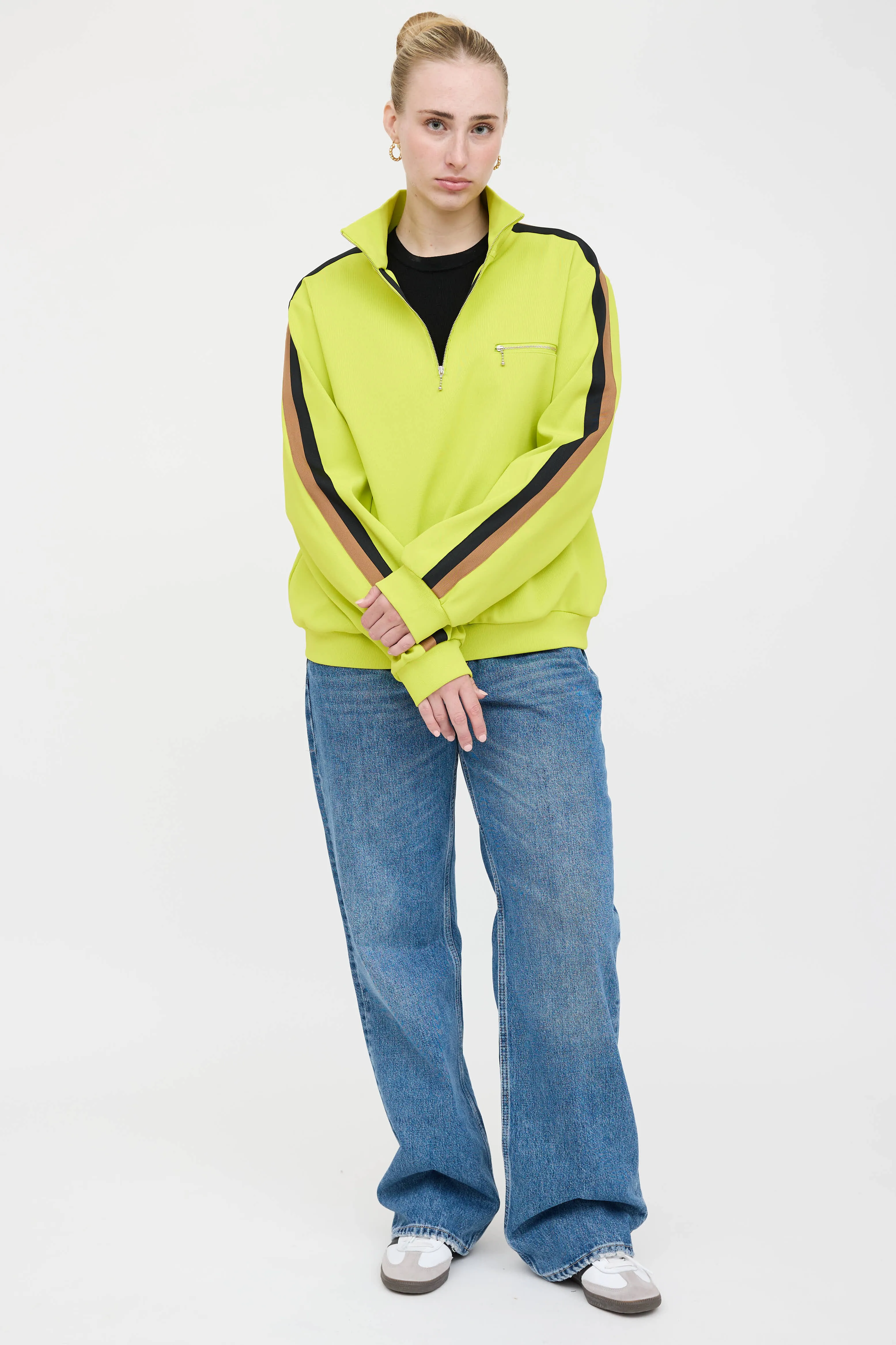 Striped Quarter Zip Sweater sold by VSP Consignment product image thumbnail 5