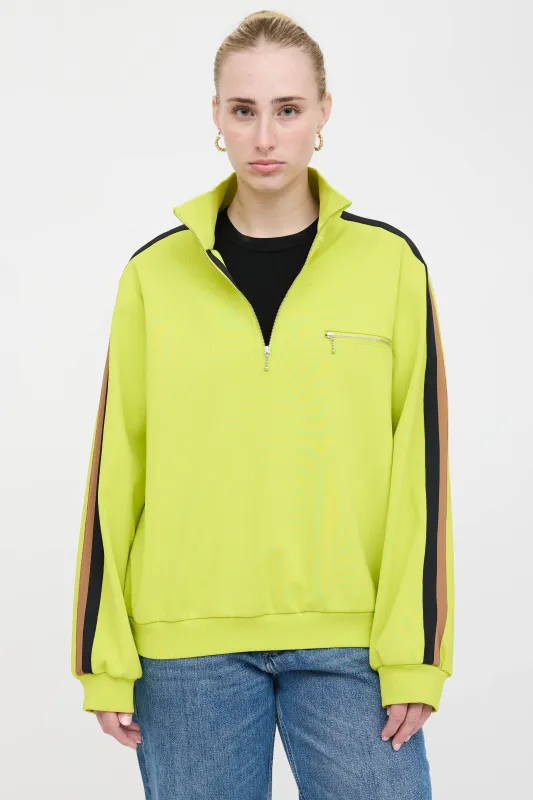 Striped Quarter Zip Sweater sold by VSP Consignment