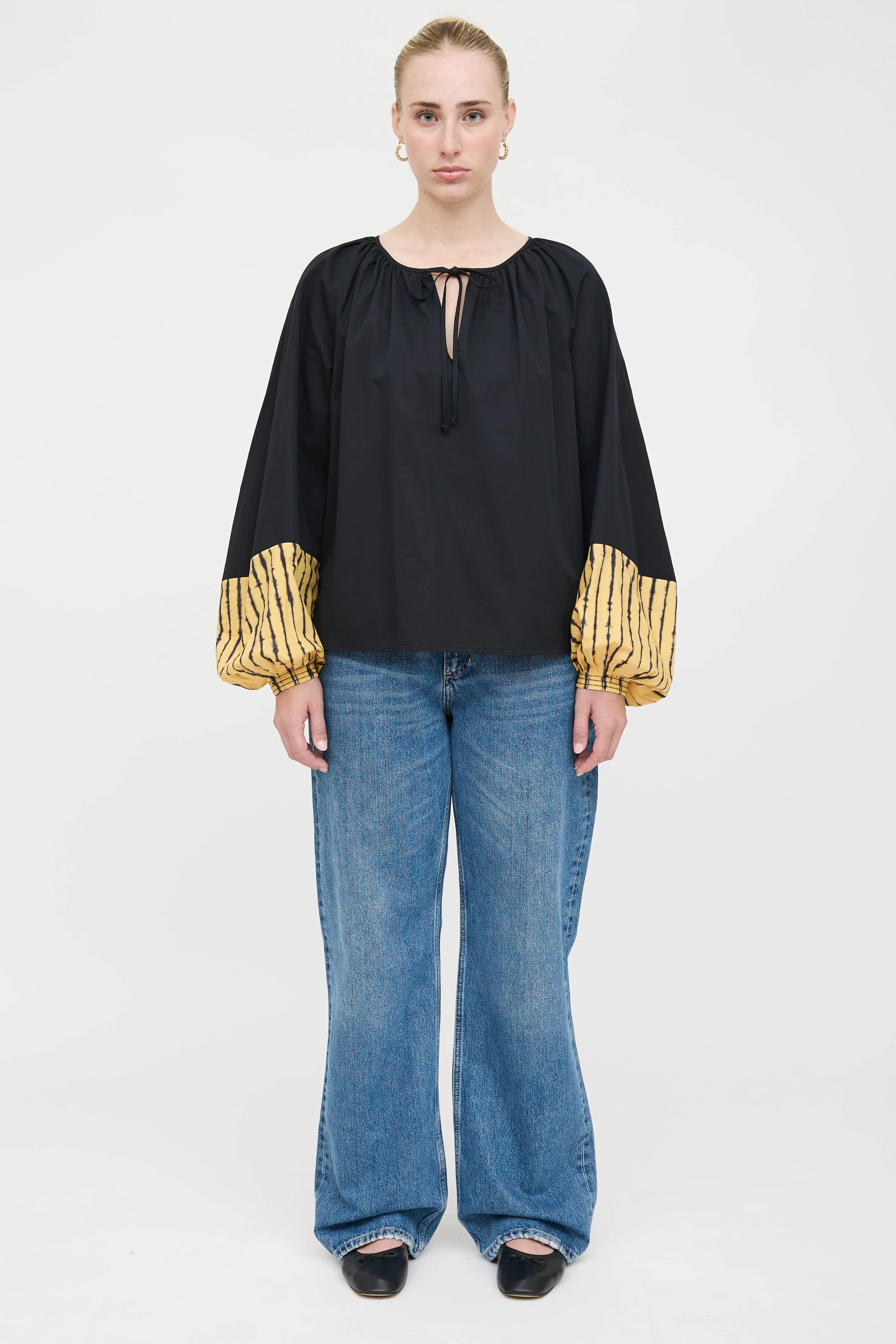 Peasant Tie Blouse sold by VSP Consignment product image thumbnail 2