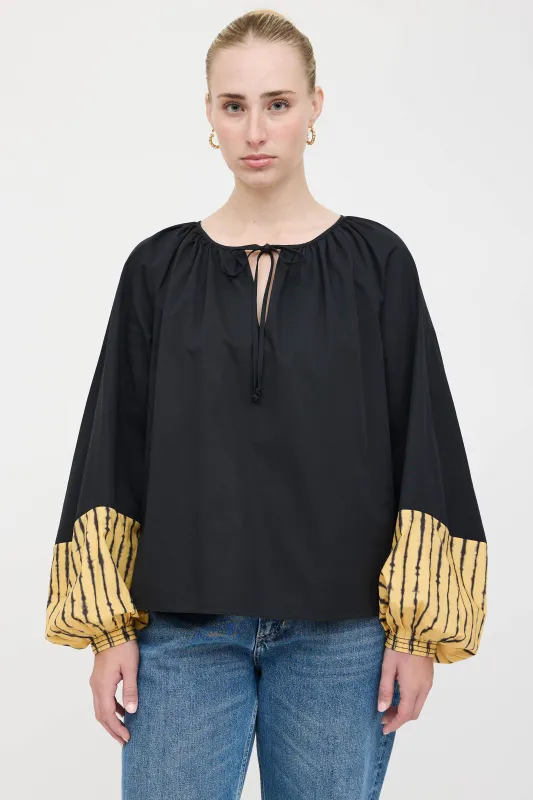 Peasant Tie Blouse made by Tory Burch