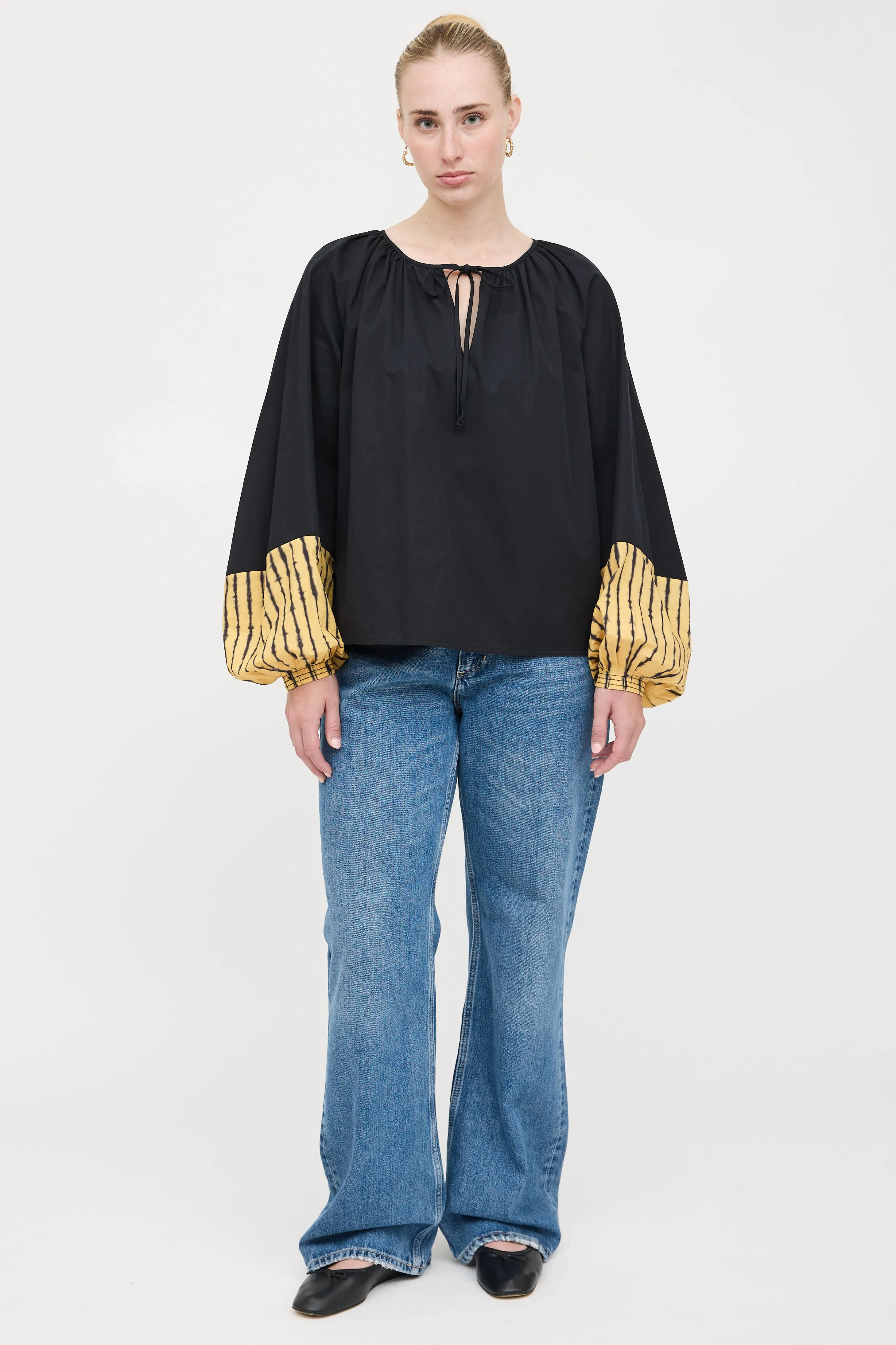 Peasant Tie Blouse sold by VSP Consignment product image thumbnail 5