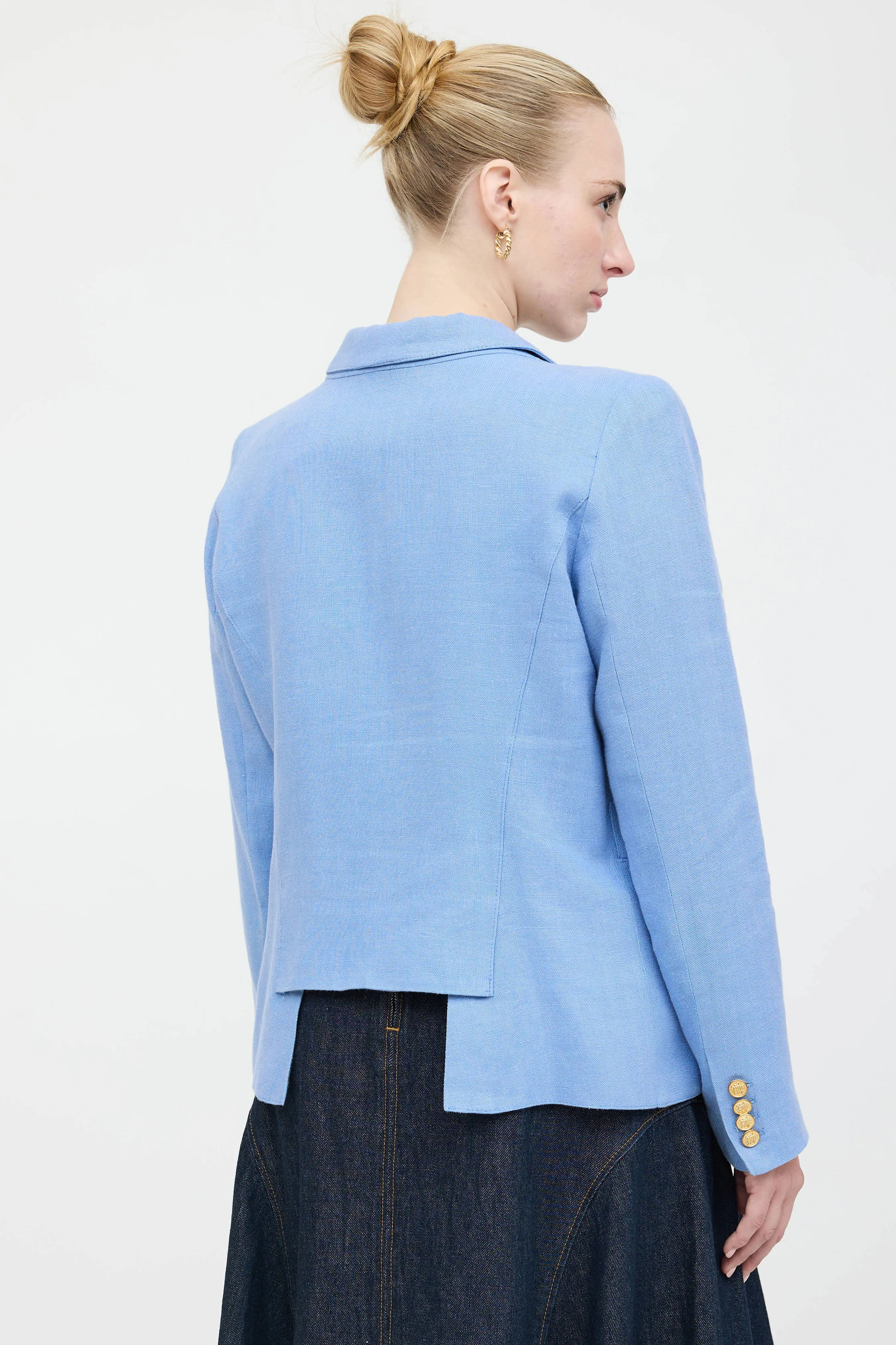 Linen Single Button Blazer sold by VSP Consignment product image thumbnail 4