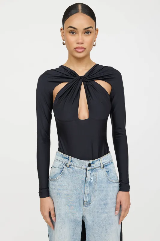 Knotted Cut Out Bodysuit made by Coperni Paris