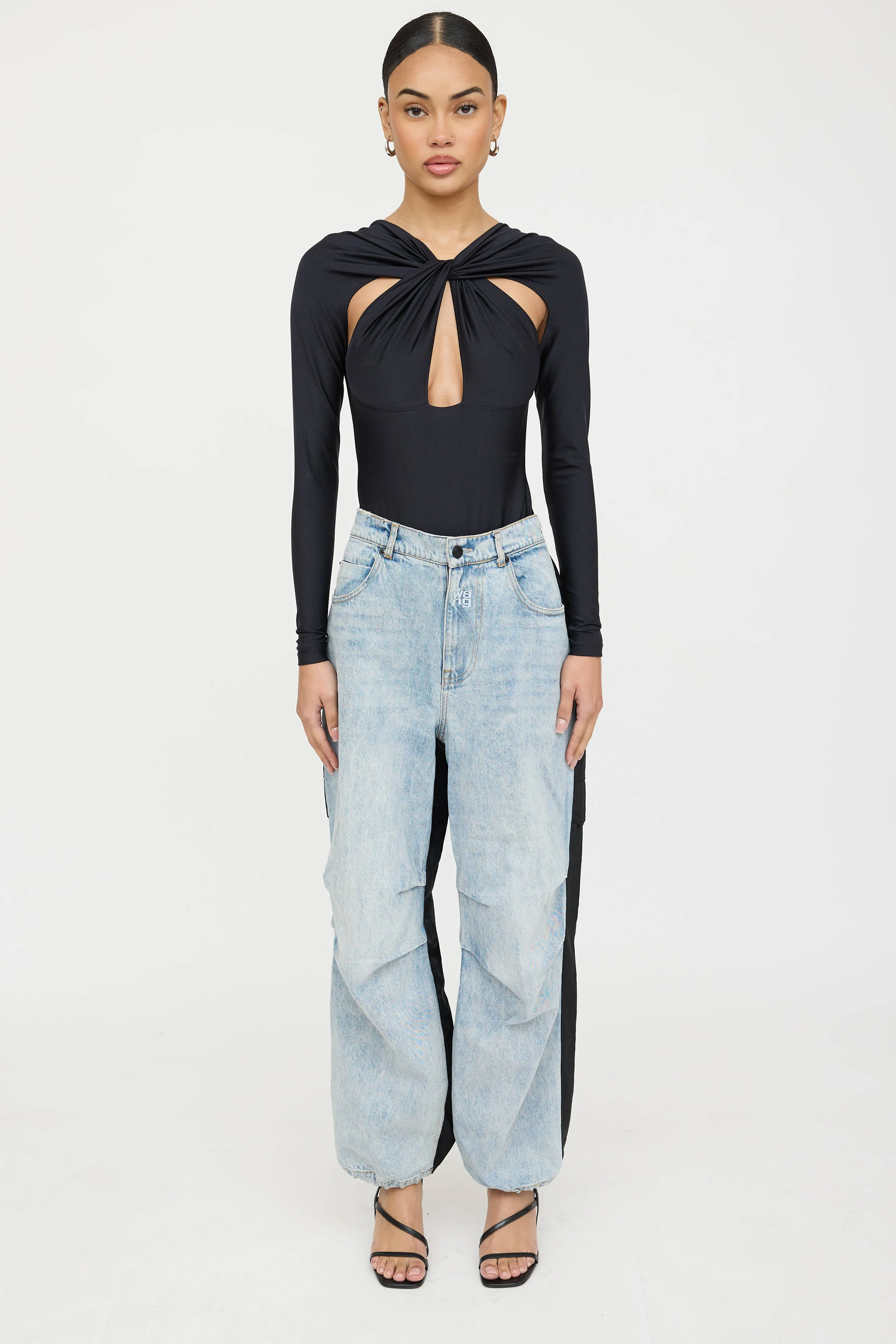 Knotted Cut Out Bodysuit sold by VSP Consignment product image thumbnail 2