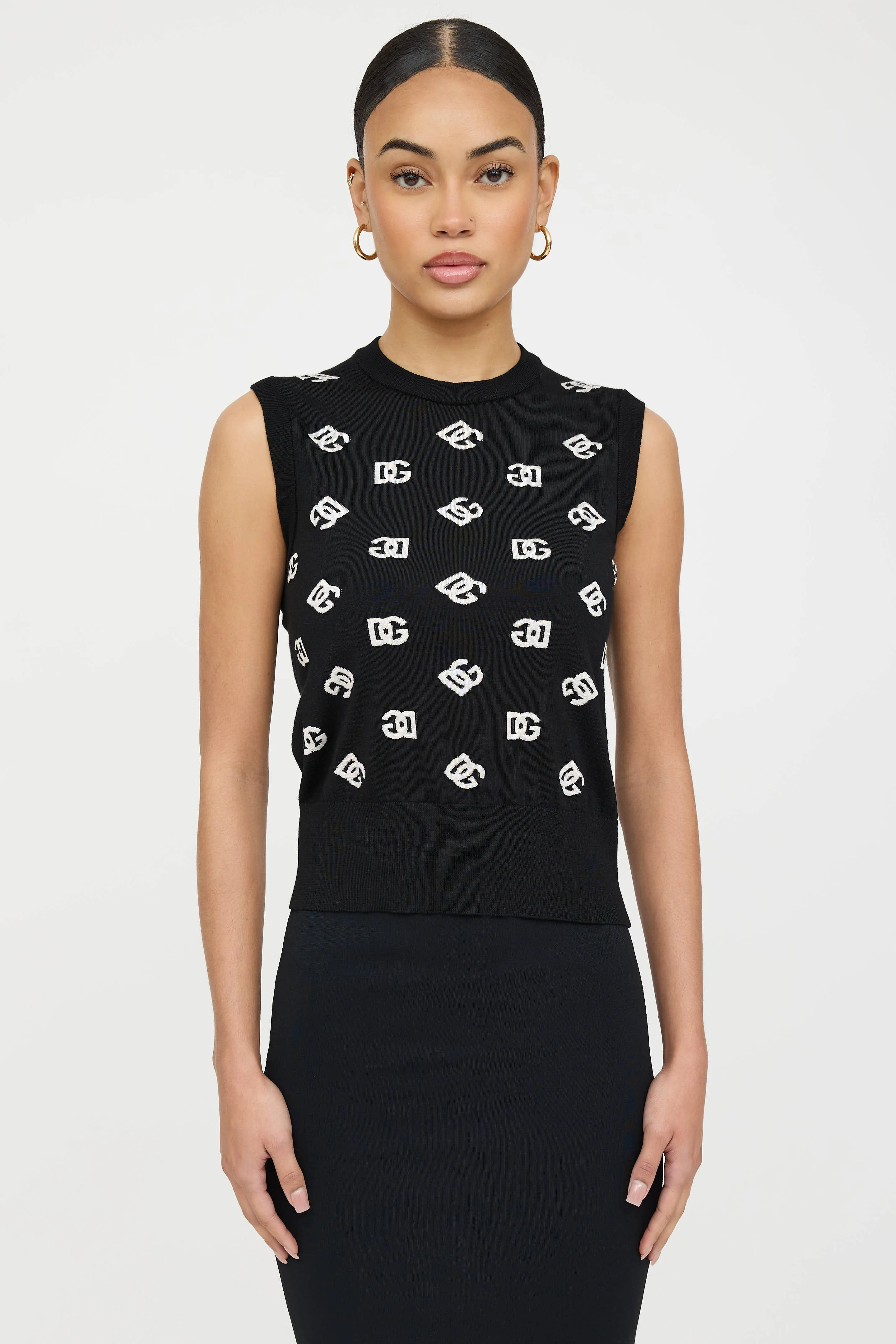 Knit Logo Vest sold by VSP Consignment