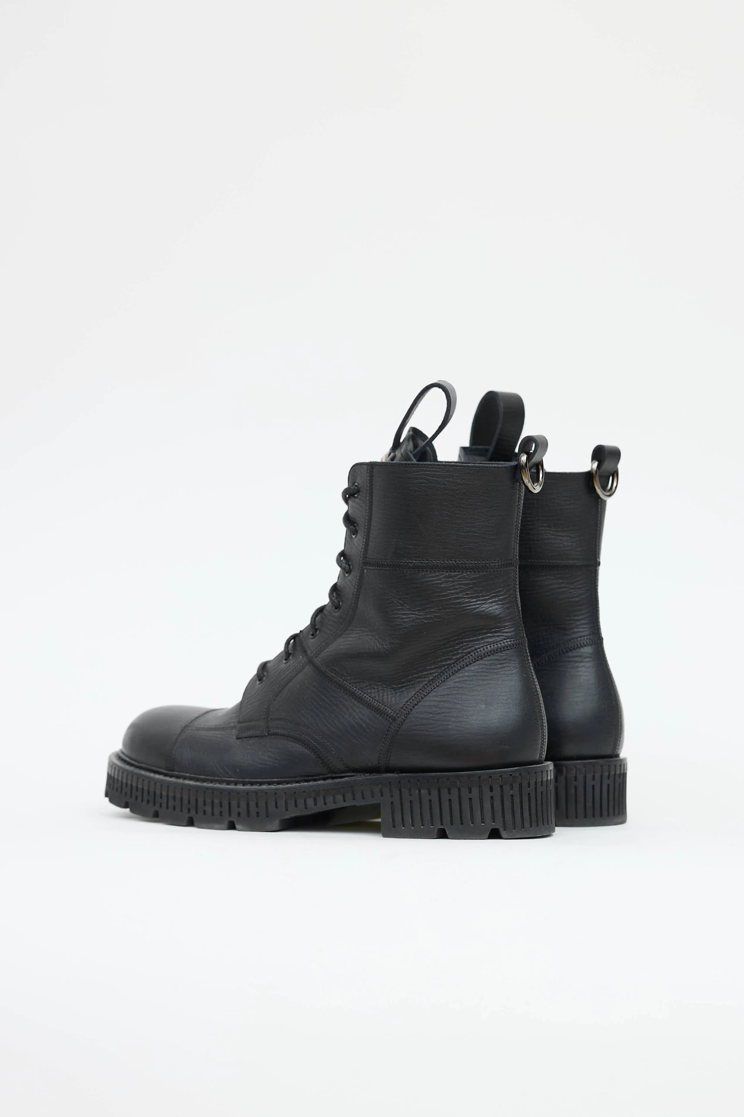 Leather Combat Boot sold by VSP Consignment product image thumbnail 4