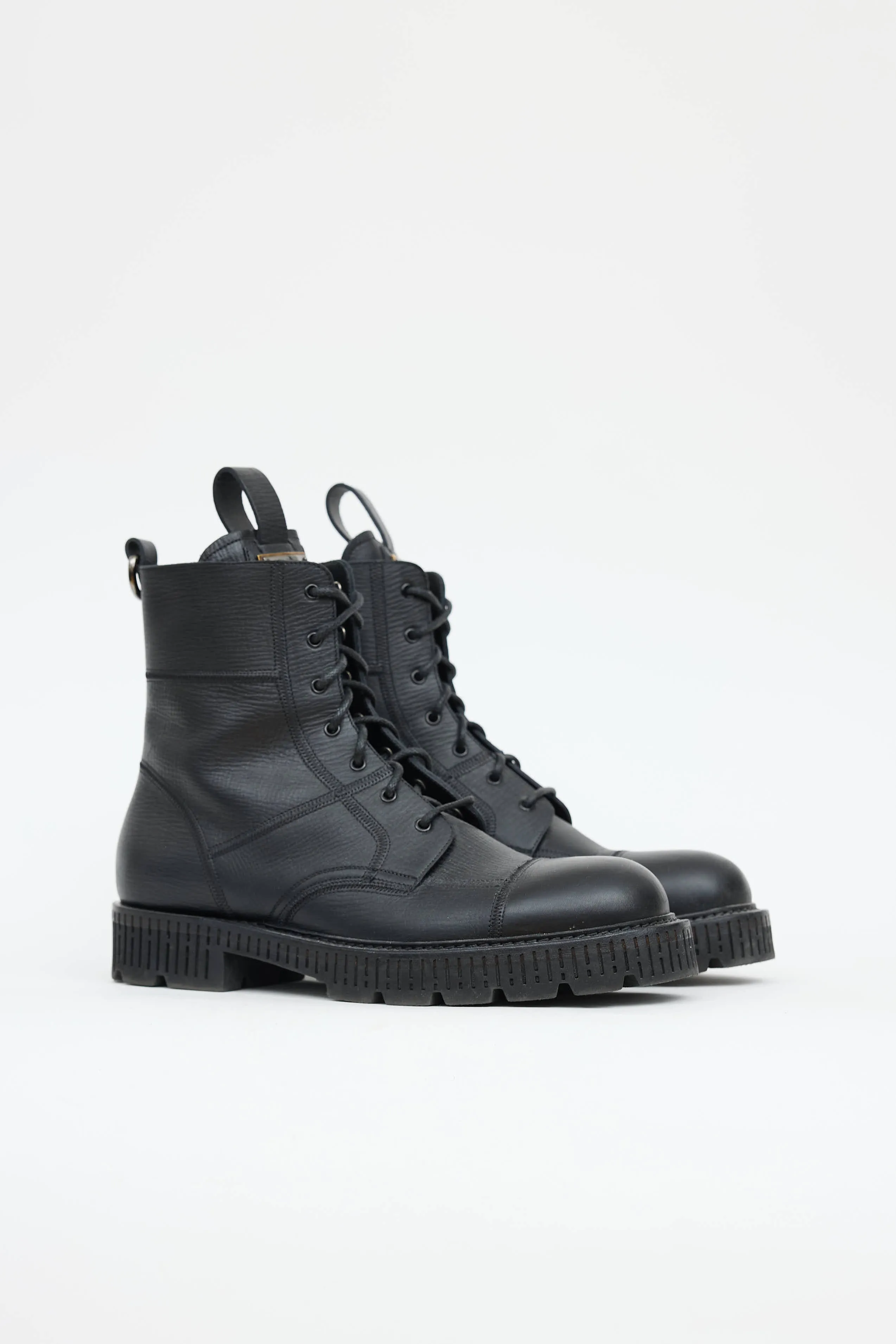 Leather Combat Boot sold by VSP Consignment product image thumbnail 2