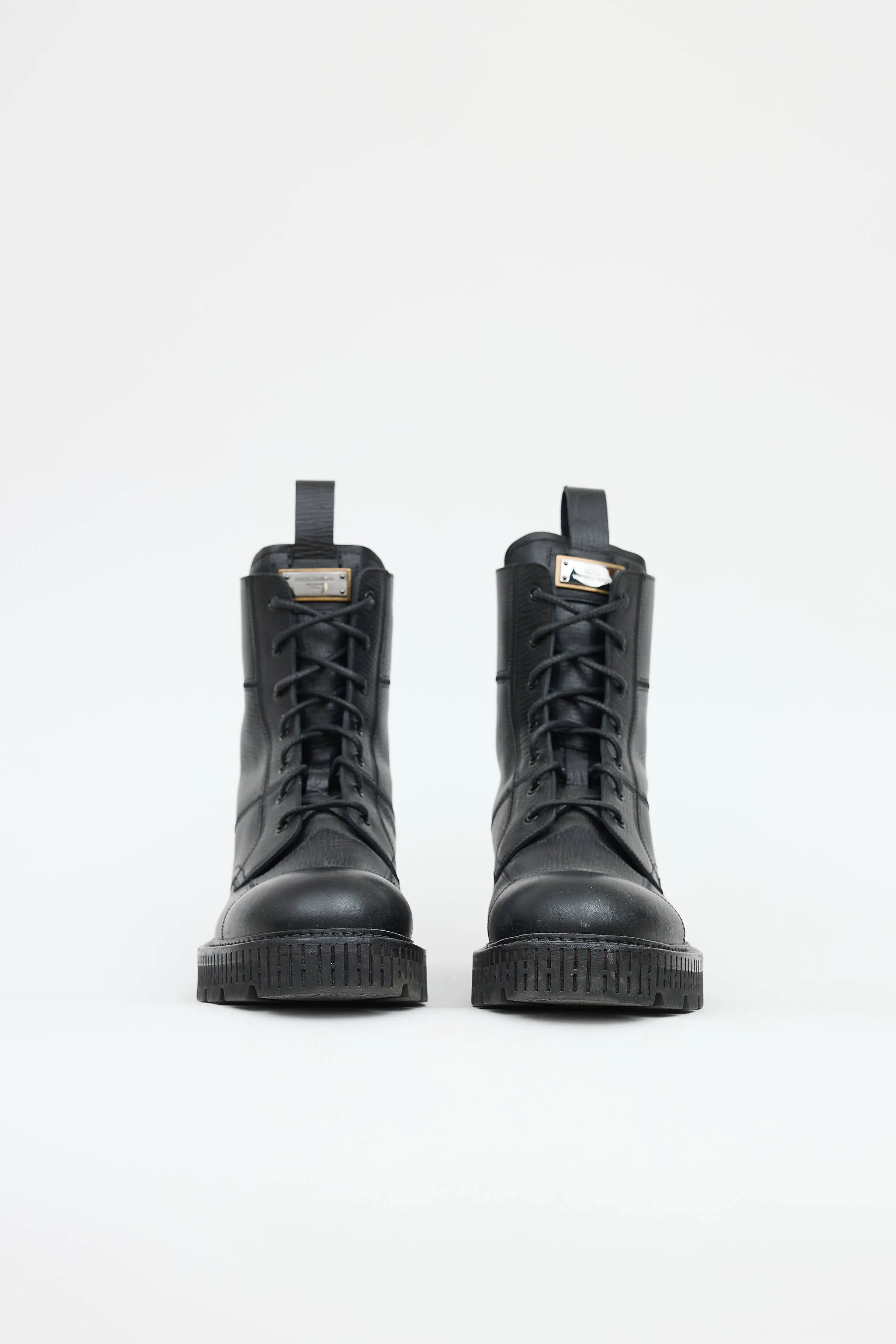 Leather Combat Boot sold by VSP Consignment product image thumbnail 3