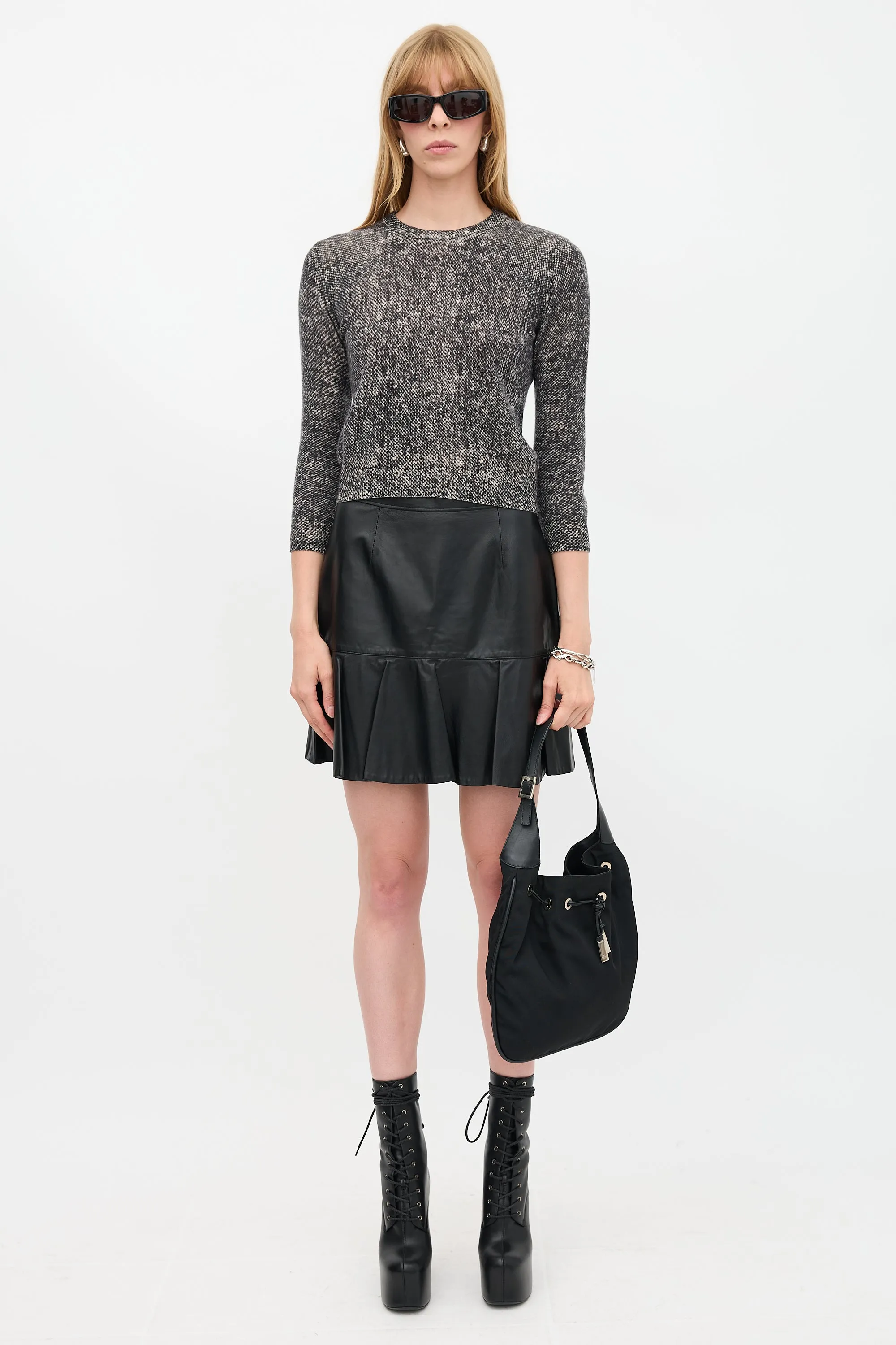 Nylon Drawstring Shoulder Bag sold by VSP Consignment product image thumbnail 3