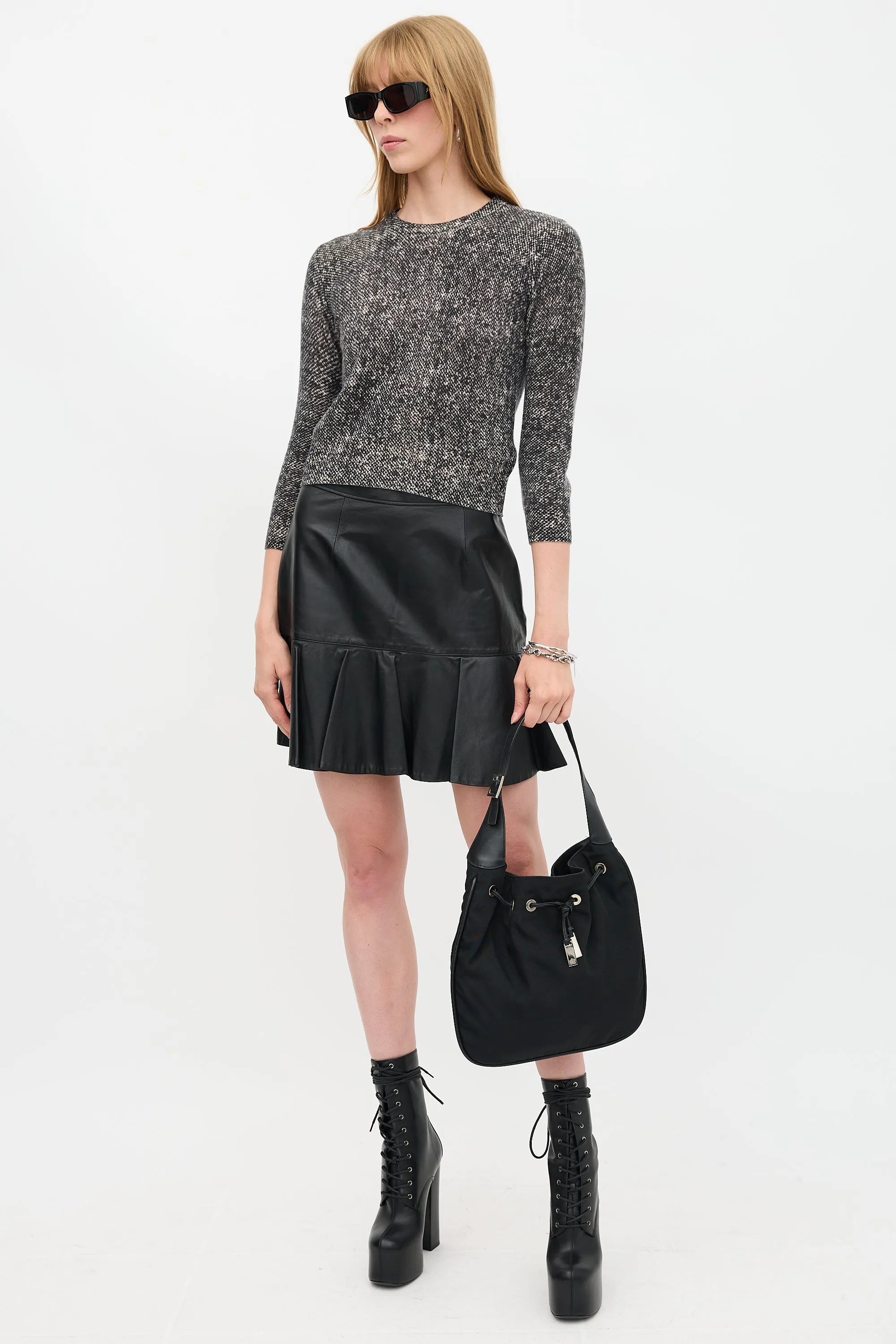 Nylon Drawstring Shoulder Bag sold by VSP Consignment product image thumbnail 5