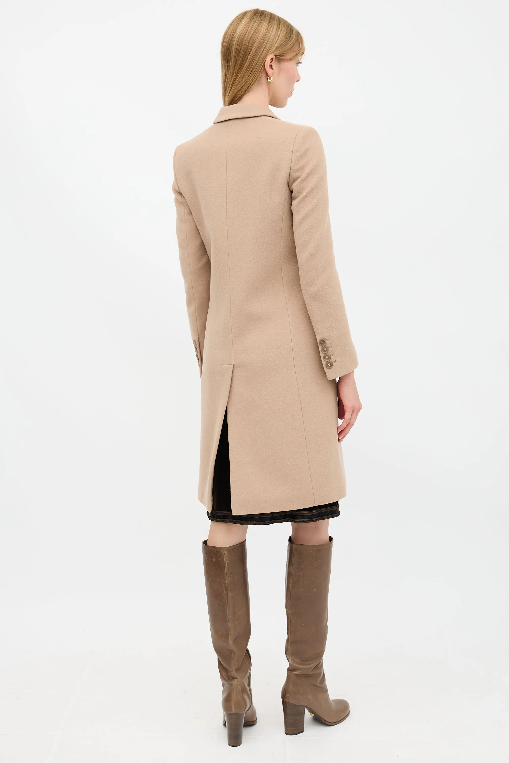 Wool Slim Fit Coat sold by VSP Consignment product image thumbnail 4