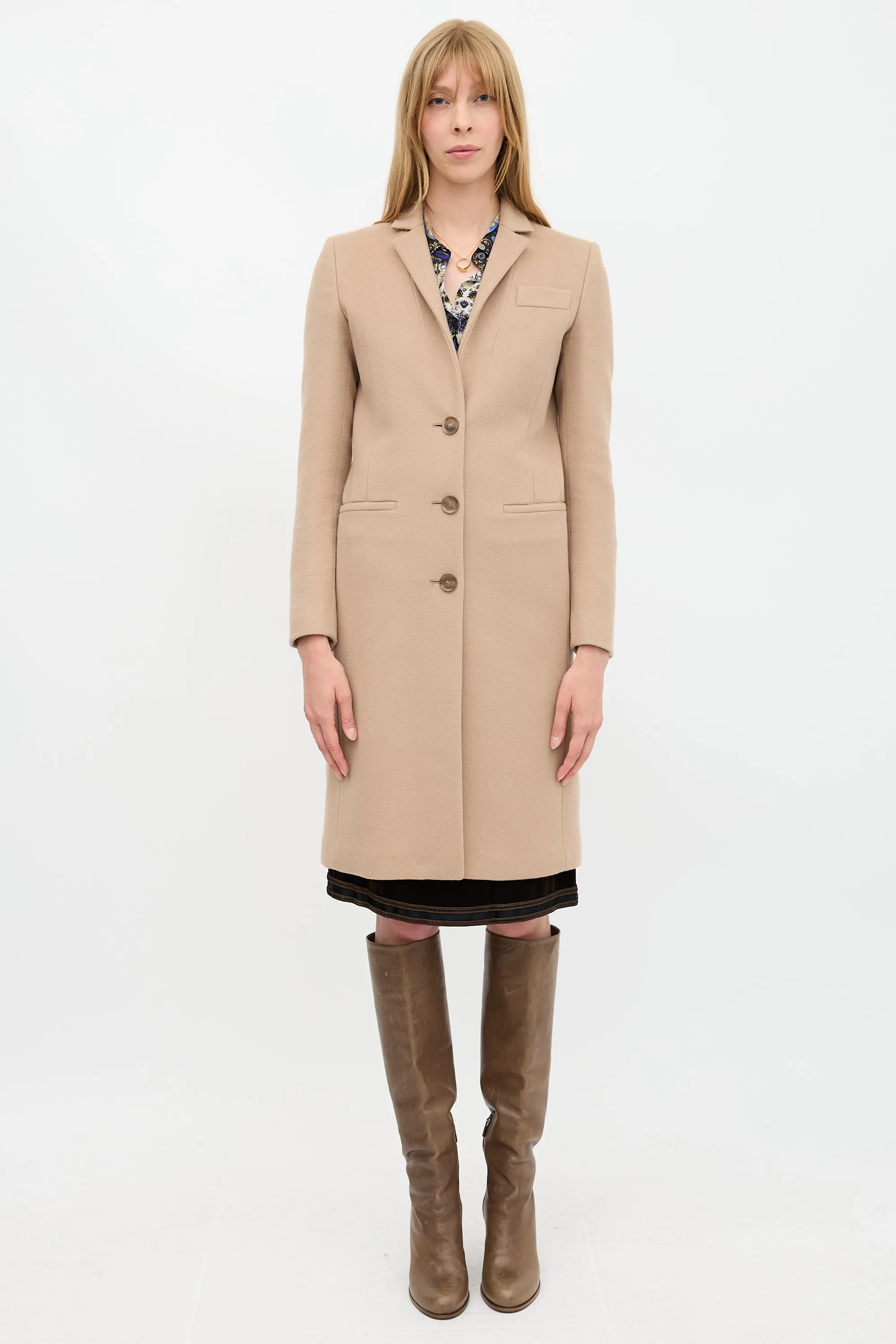 Wool Slim Fit Coat sold by VSP Consignment