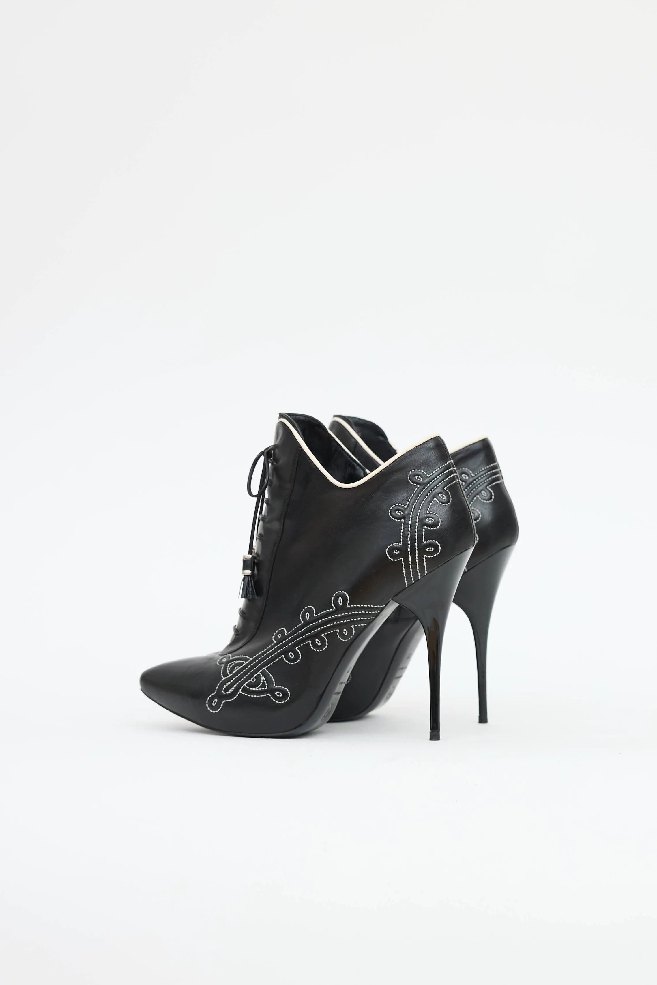 Embroidered High Heel Boot sold by VSP Consignment product image thumbnail 4