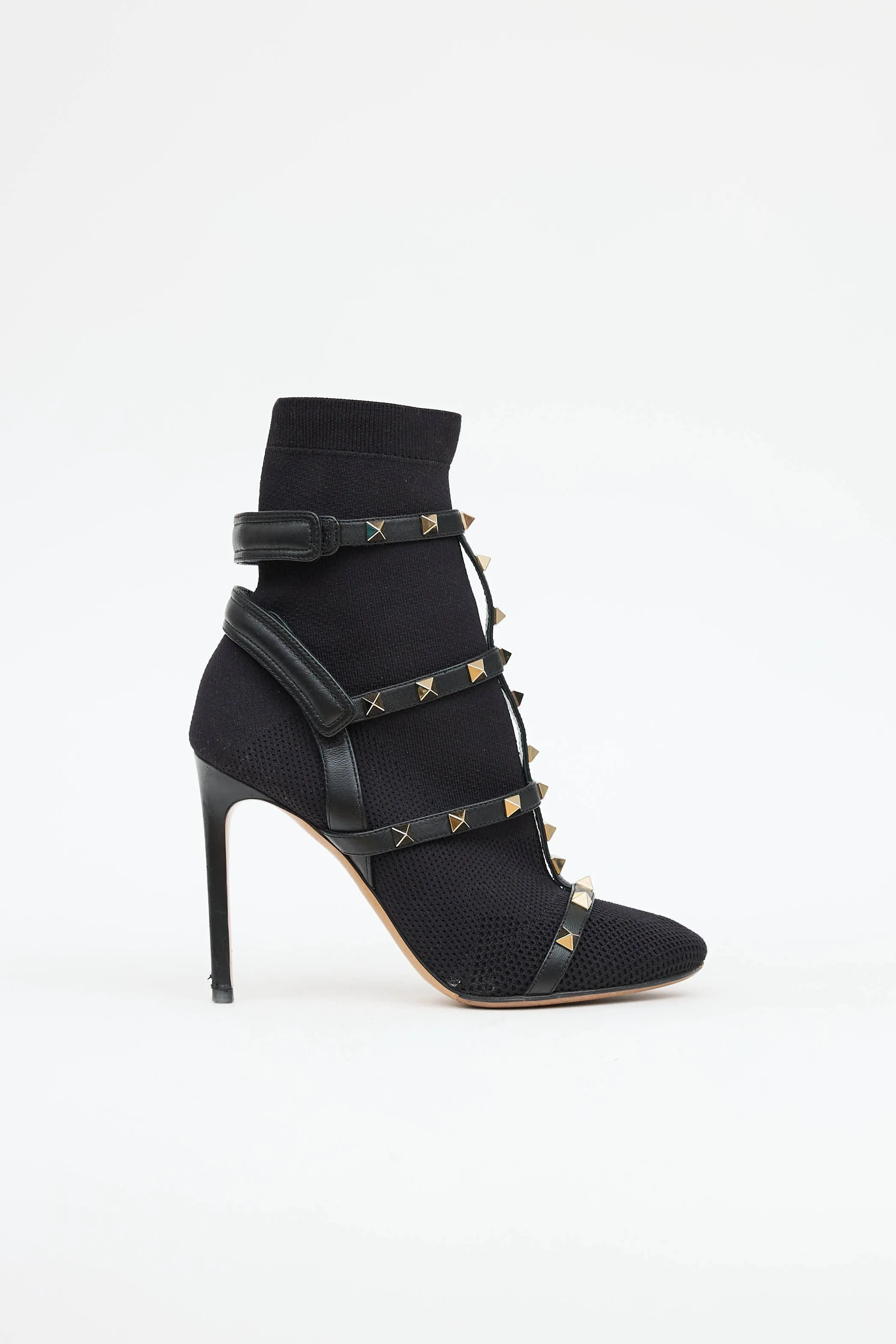 Rockstud Caged Sock Booties sold by VSP Consignment