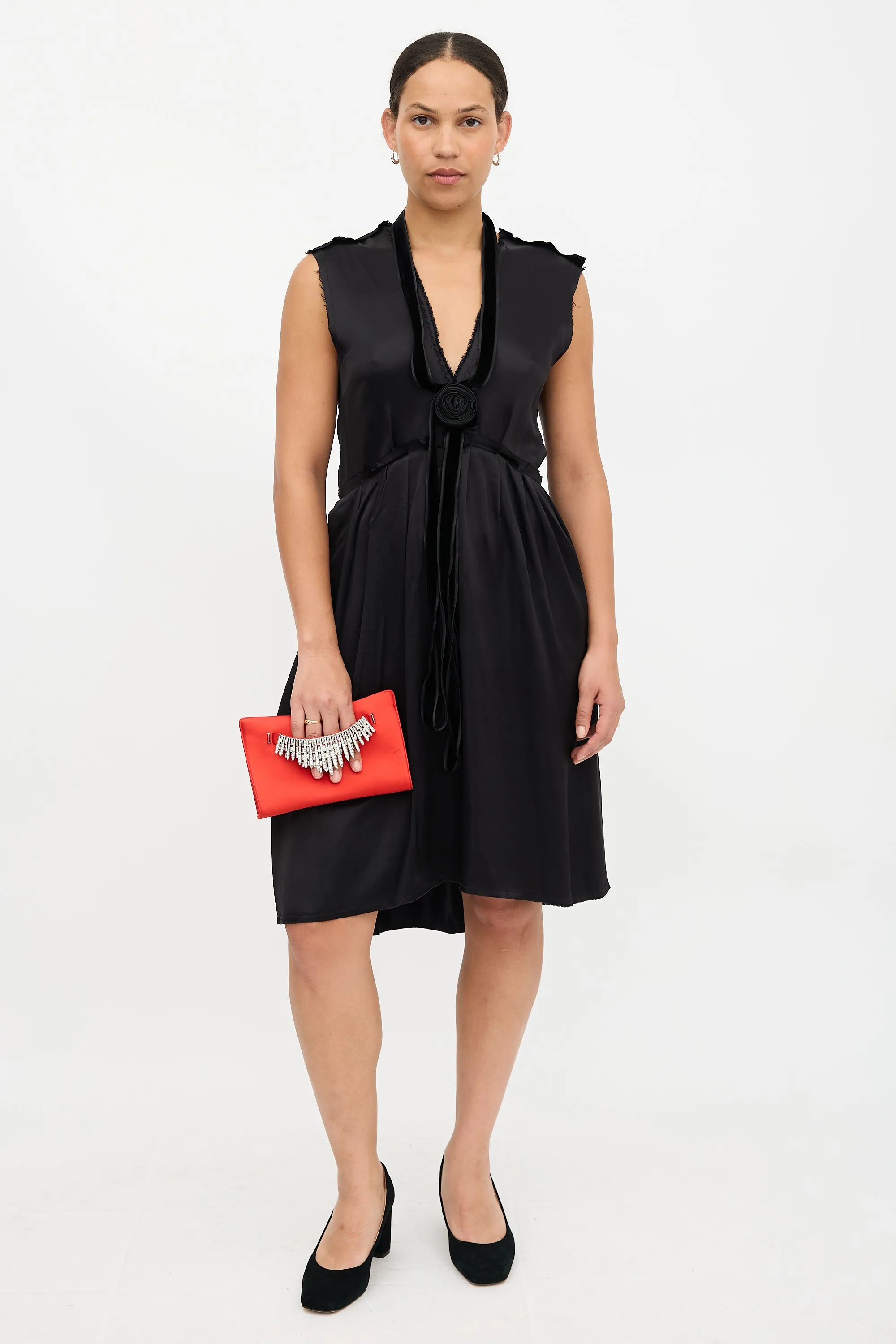 Satin Venus Clutch sold by VSP Consignment product image thumbnail 3