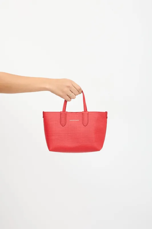 Leather Mini Shopper Tote Bag made by Alexander McQueen
