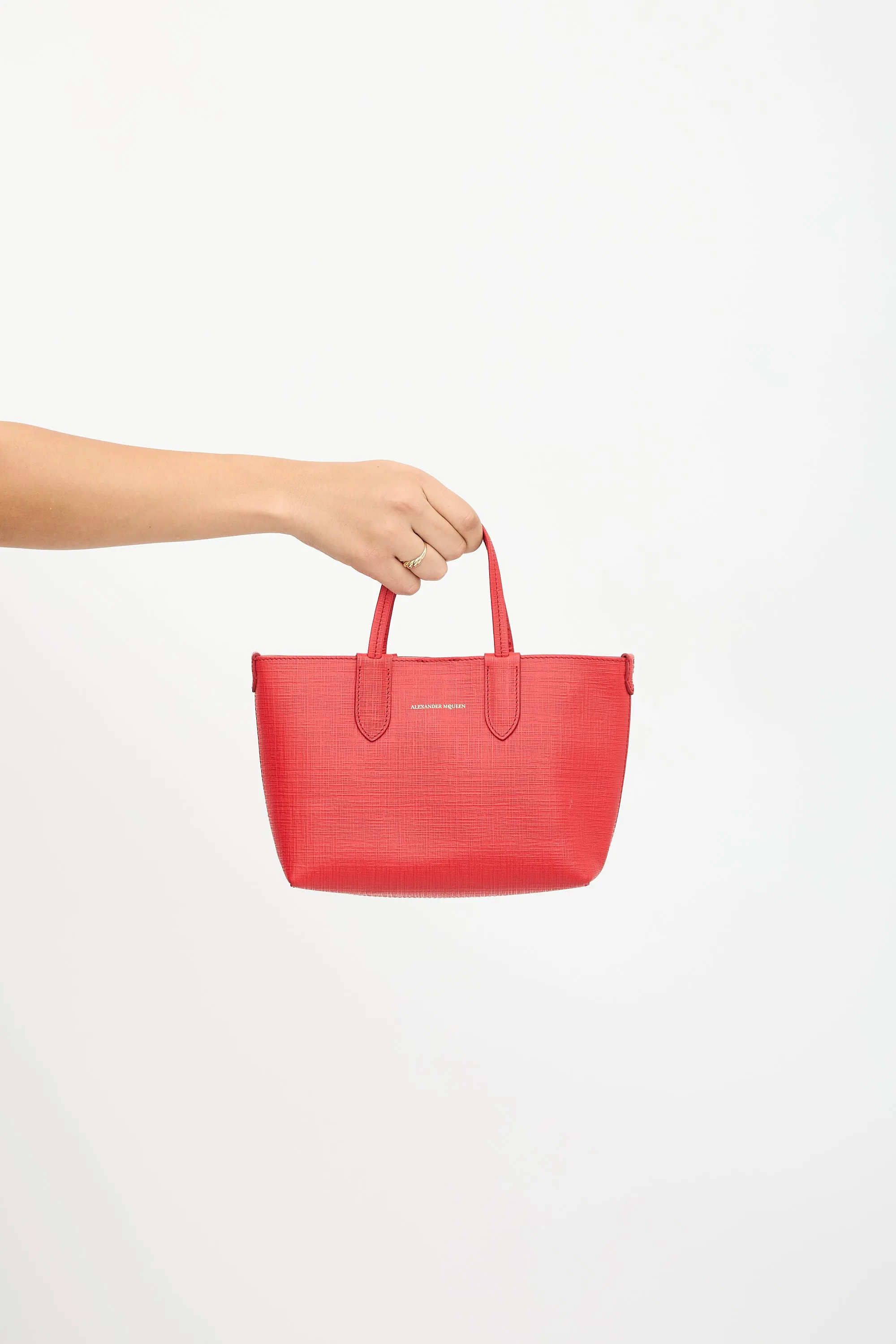 Leather Mini Shopper Tote Bag sold by VSP Consignment