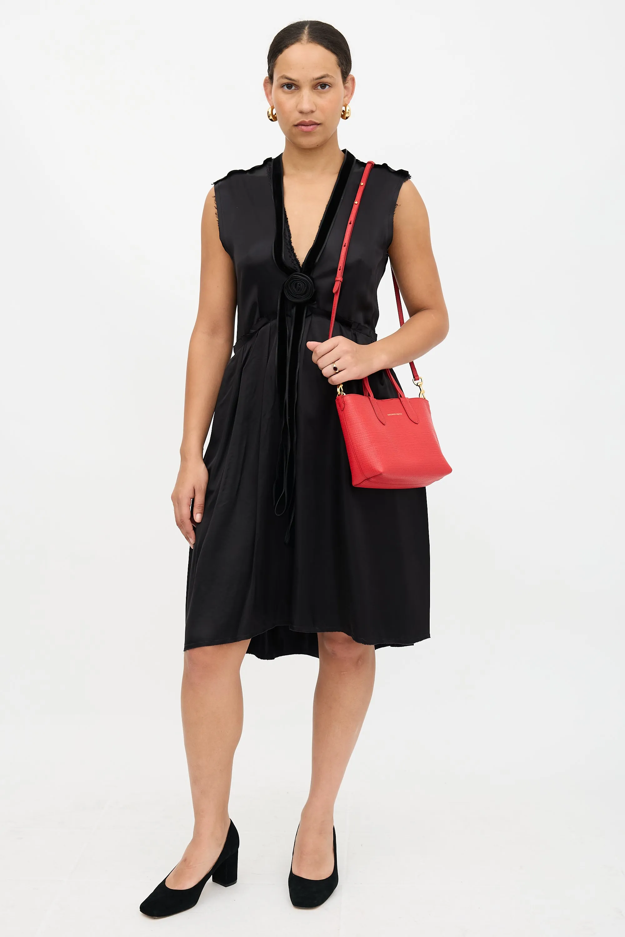 Leather Mini Shopper Tote Bag sold by VSP Consignment product image thumbnail 4