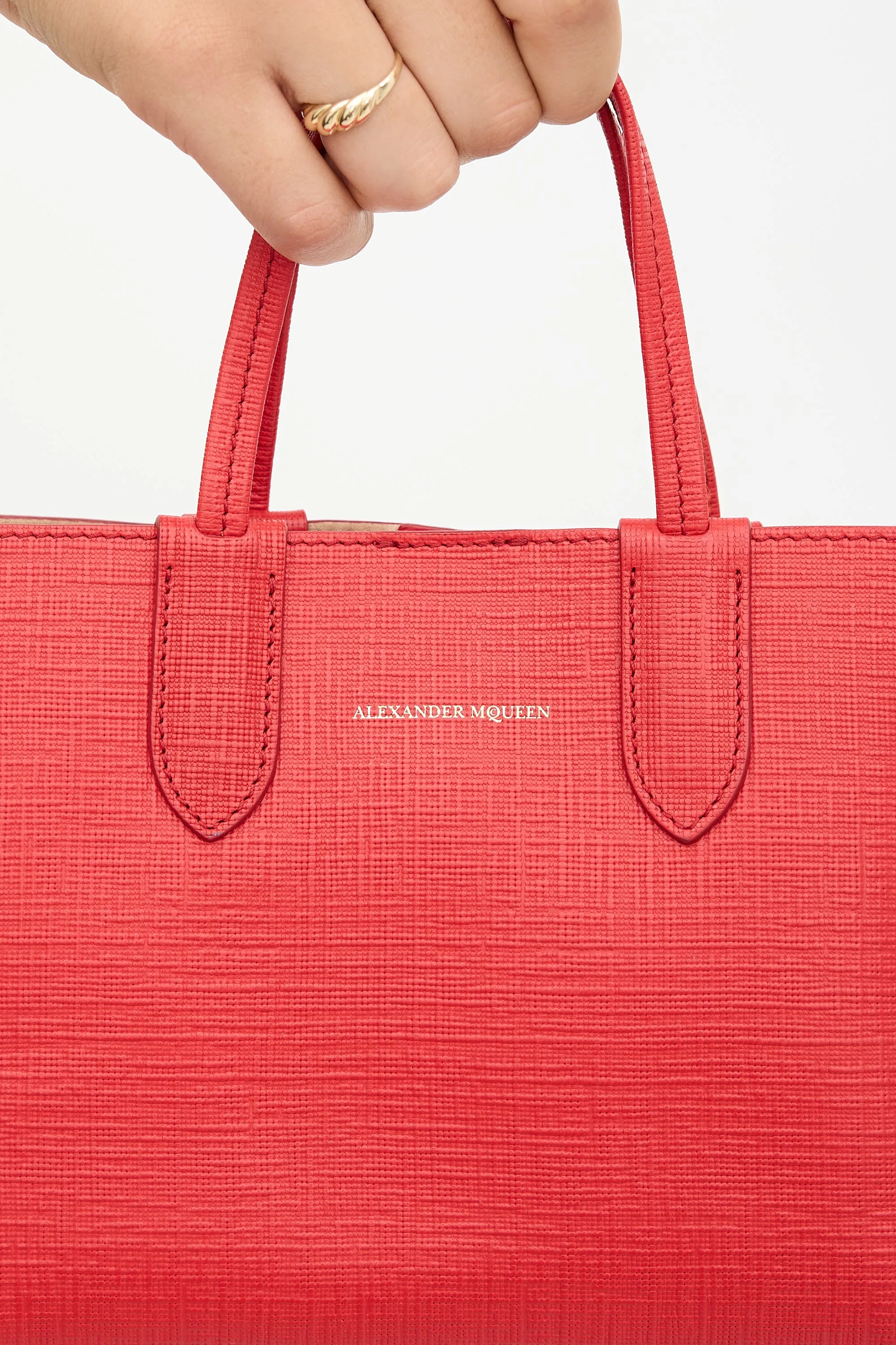 Leather Mini Shopper Tote Bag sold by VSP Consignment product image thumbnail 3