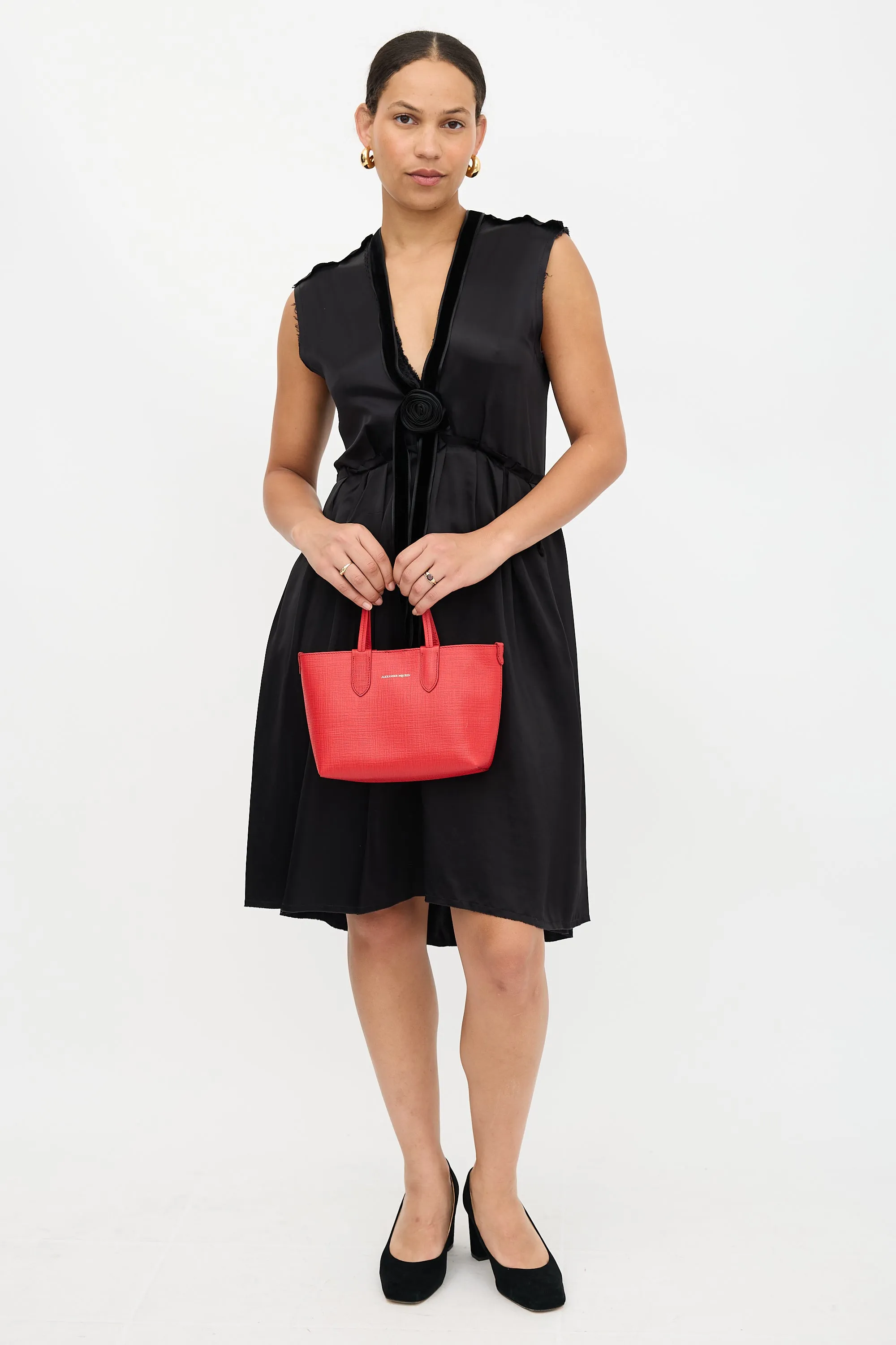 Leather Mini Shopper Tote Bag sold by VSP Consignment product image thumbnail 2
