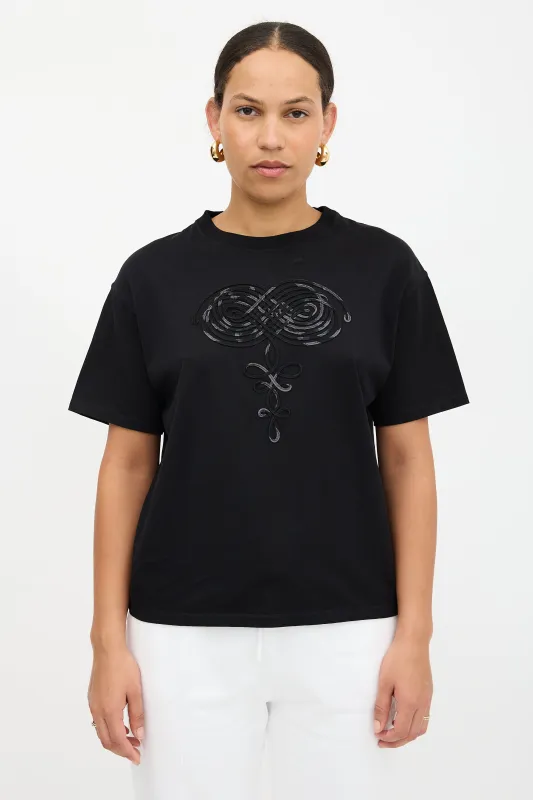 Ribbon Embroidered T-Shirt sold by VSP Consignment
