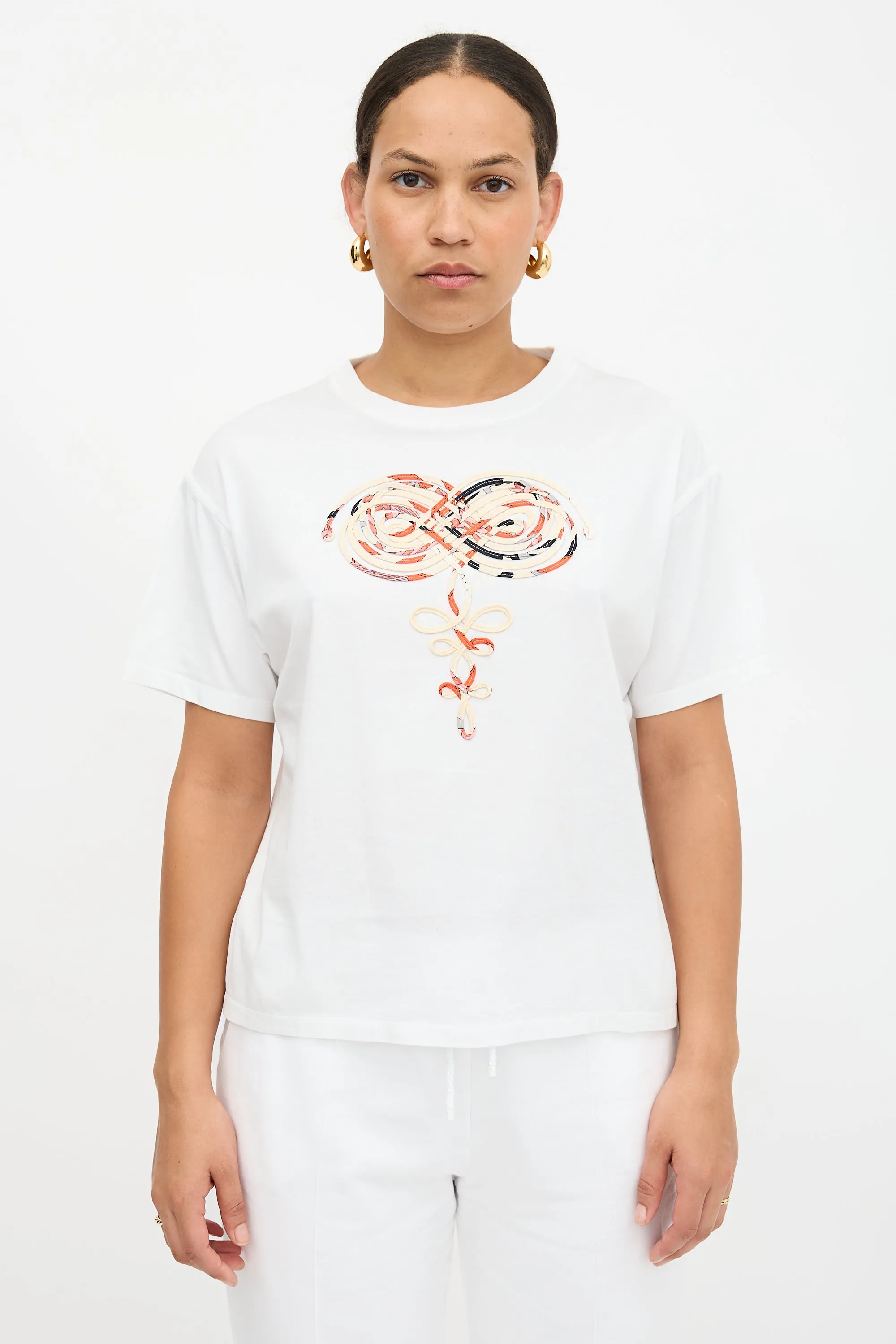 Ribbon Embroidered T-Shirt sold by VSP Consignment