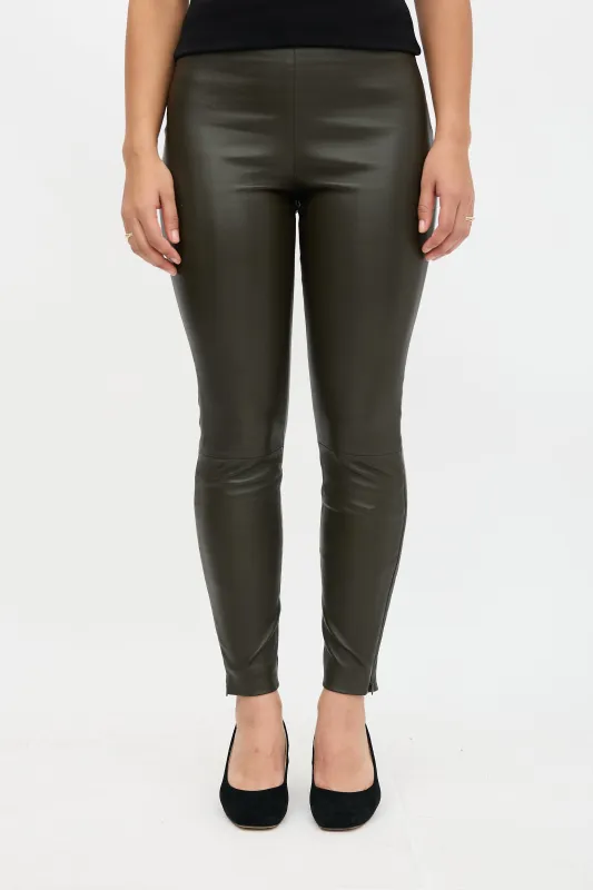 Leather Cropped Legging sold by VSP Consignment