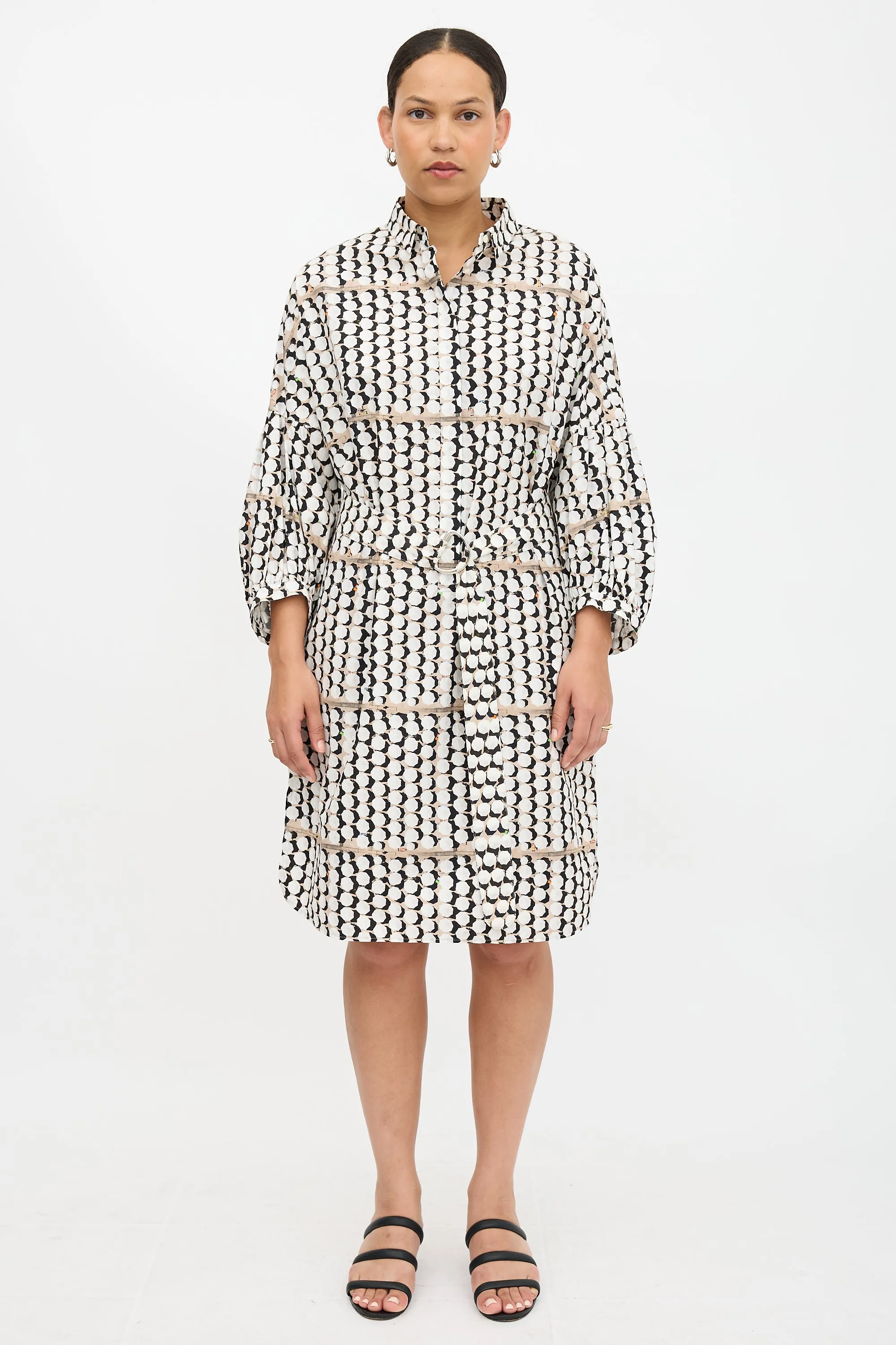 Printed Half Button Dress sold by VSP Consignment product image thumbnail 2