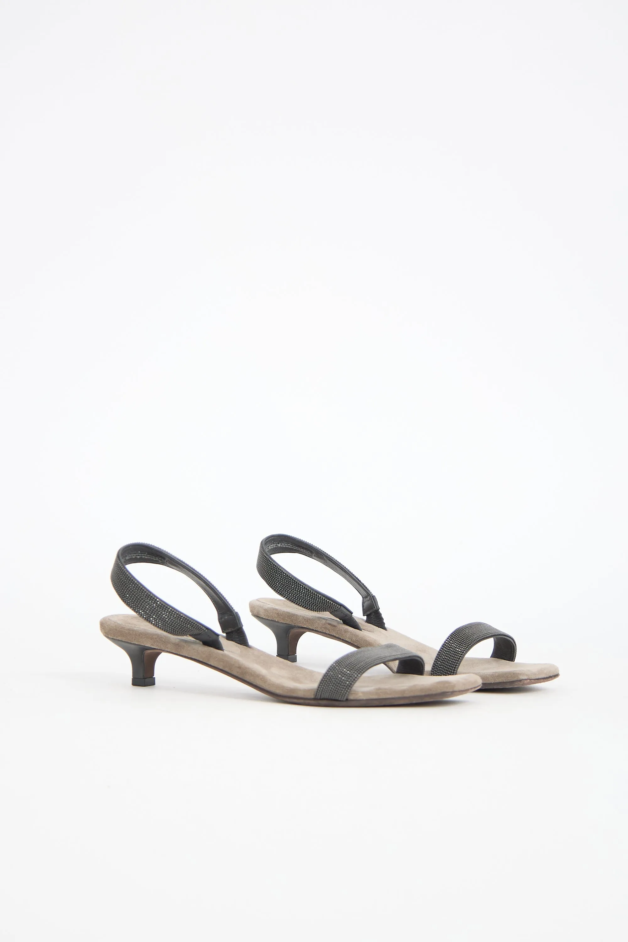 Monili Suede Slingback Sandal sold by VSP Consignment product image thumbnail 3