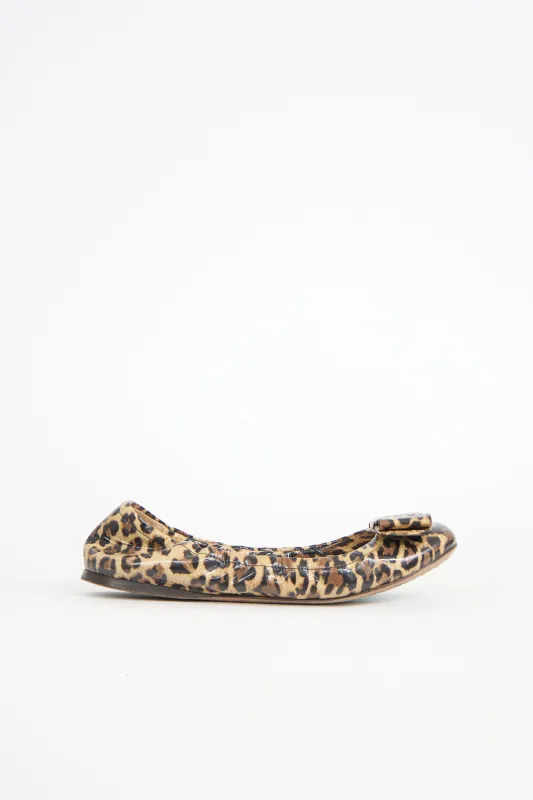 Printed Bow Flat made by Prada