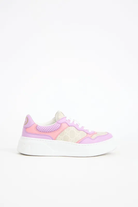 Canvas & Leather GG Sneaker sold by VSP Consignment