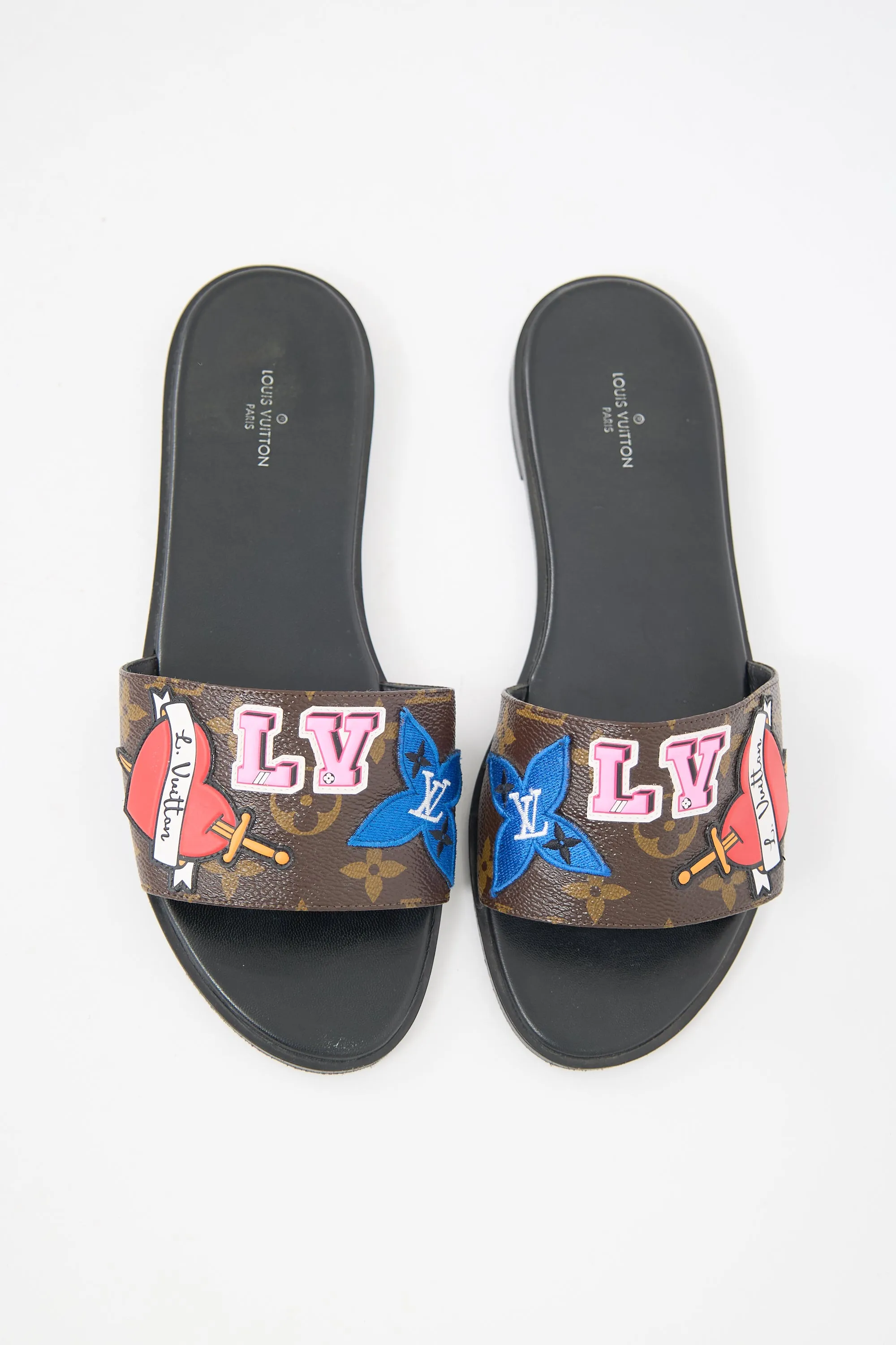 Monogram Patch Slide sold by VSP Consignment product image thumbnail 2