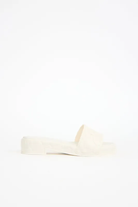 Rubber Floral Mule sold by VSP Consignment