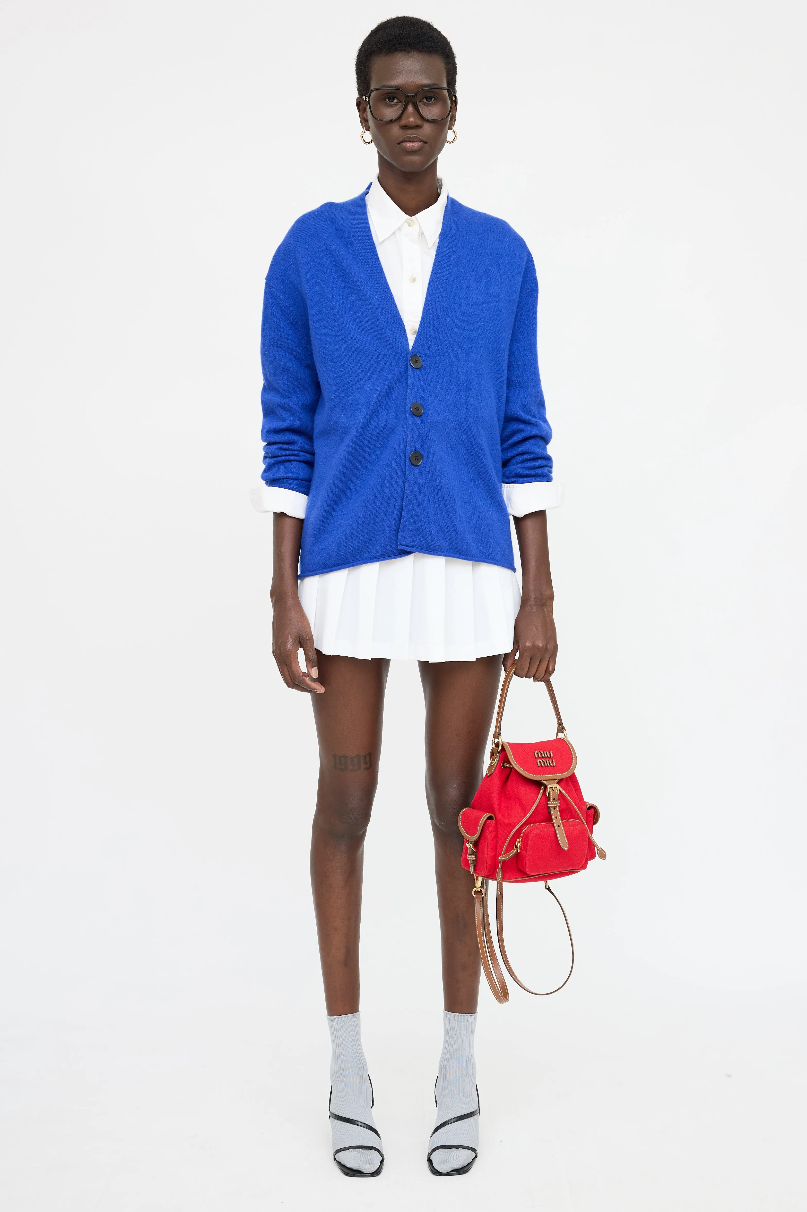 Canvas Leather Mini Backpack sold by VSP Consignment product image thumbnail 2