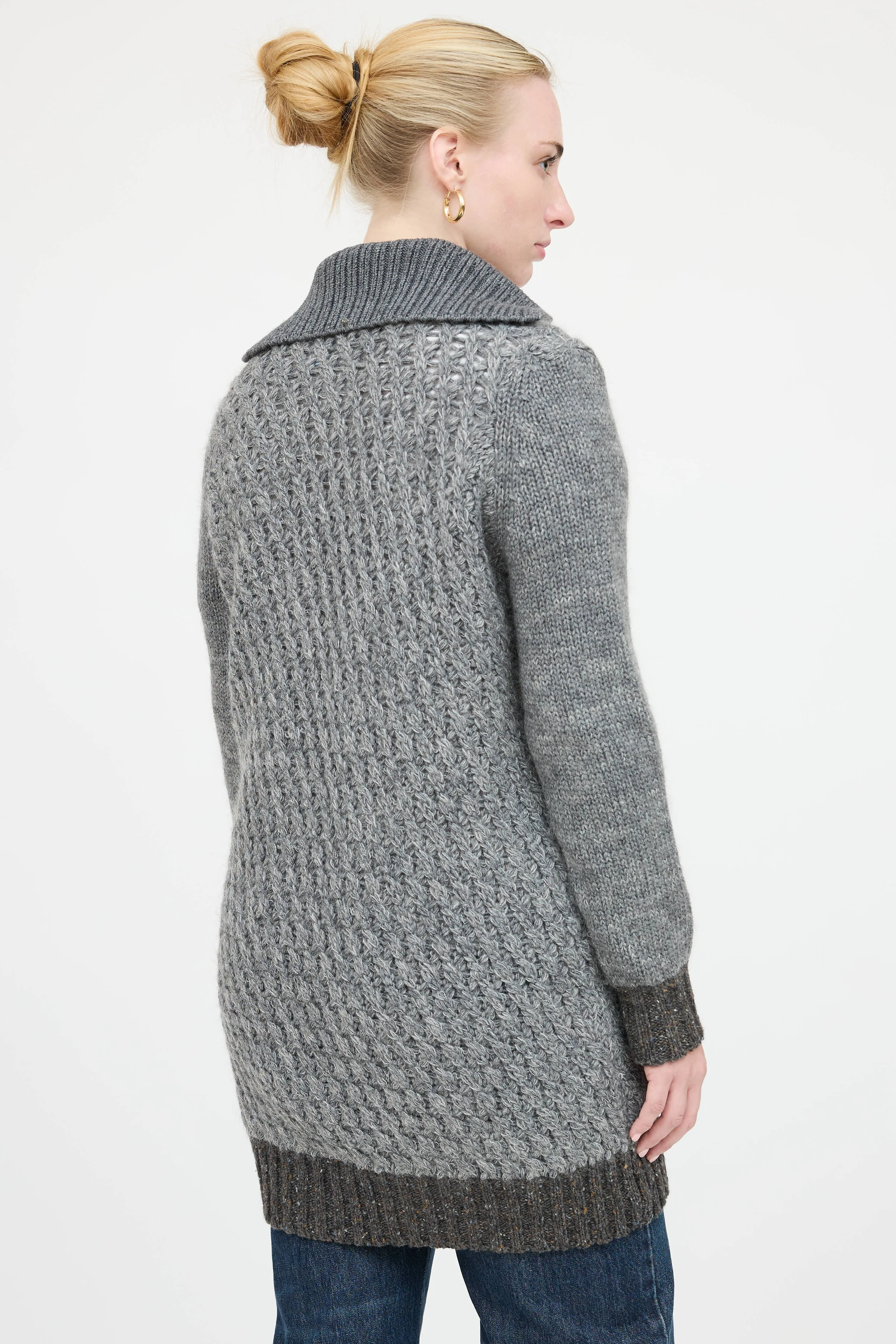 Knit Long Cardigan sold by VSP Consignment product image thumbnail 4