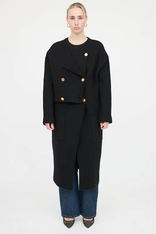 Wool Double Breasted Coat made by Proenza Schouler