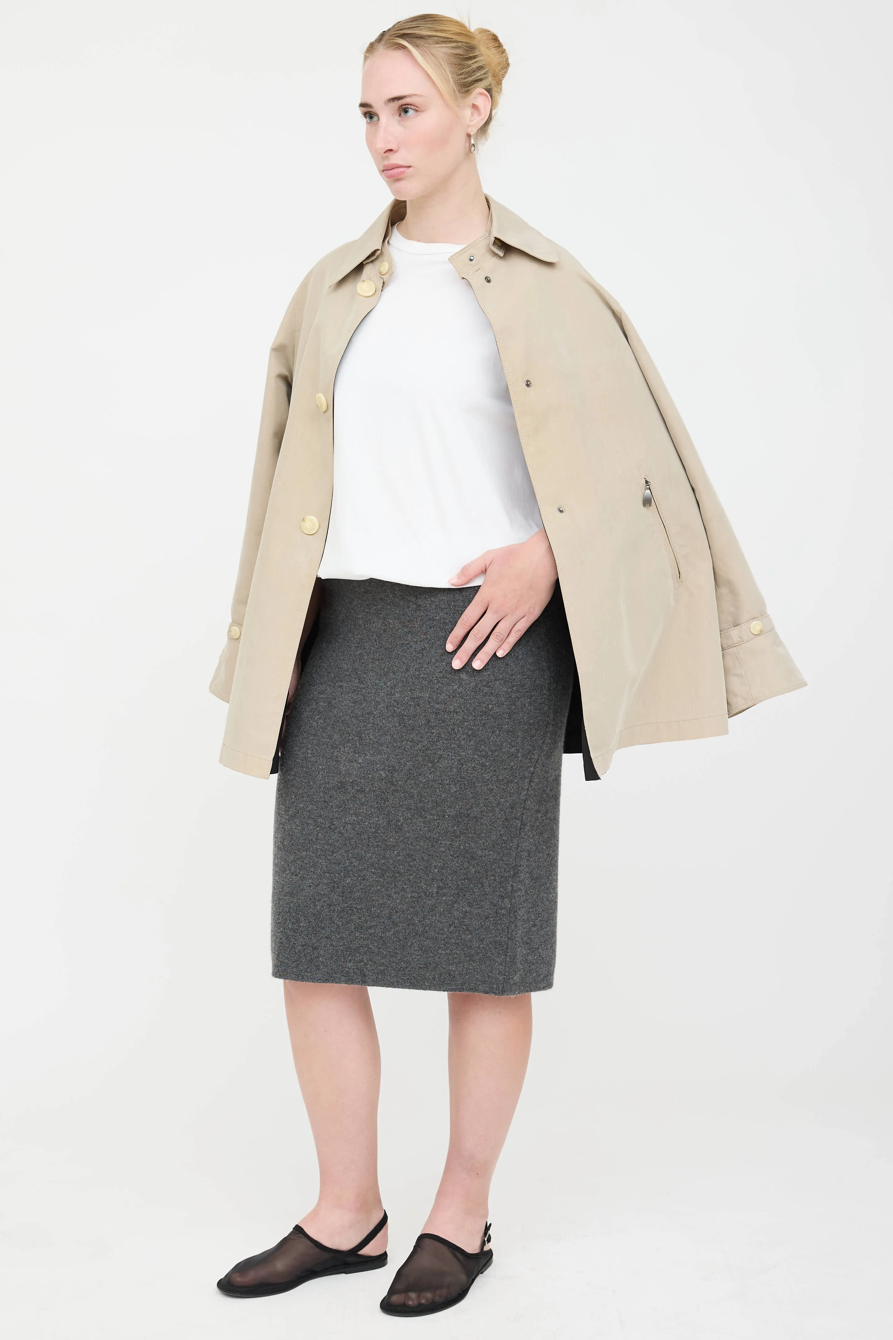 Cashmere Midi Skirt sold by VSP Consignment product image thumbnail 2