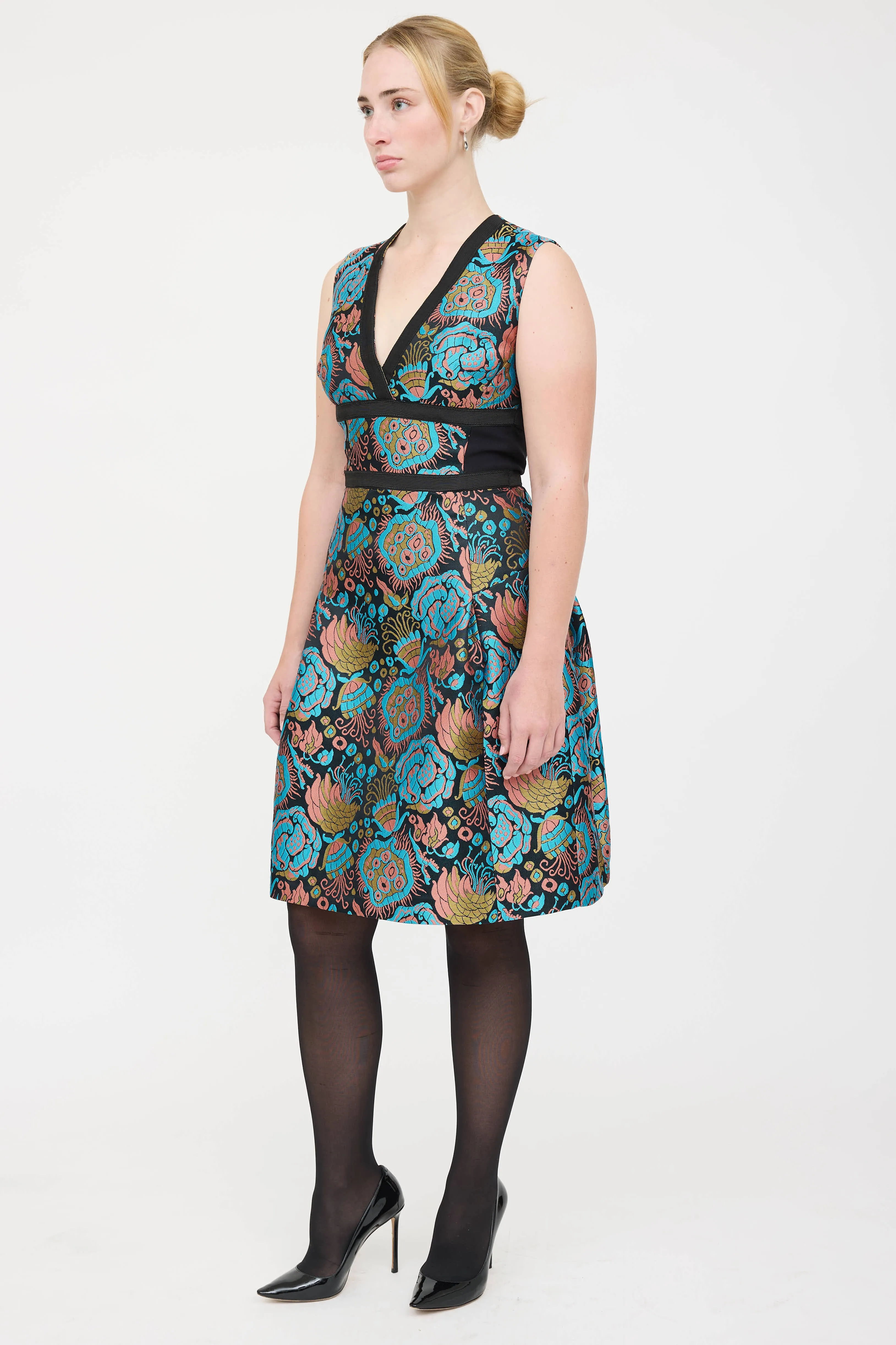 Jacquard Sheath Dress sold by VSP Consignment product image thumbnail 3
