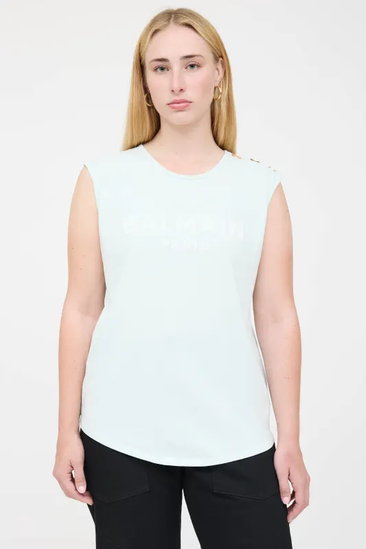 Sleeveless Logo T-Shirt sold by VSP Consignment