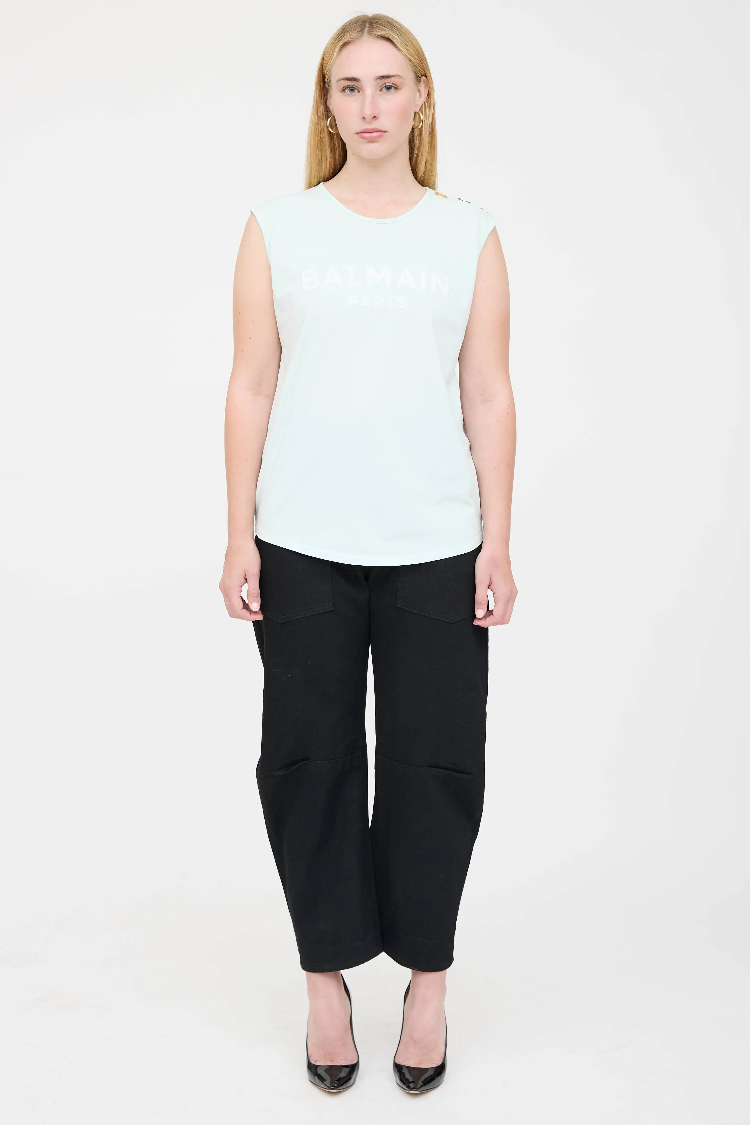 Sleeveless Logo T-Shirt sold by VSP Consignment product image thumbnail 2